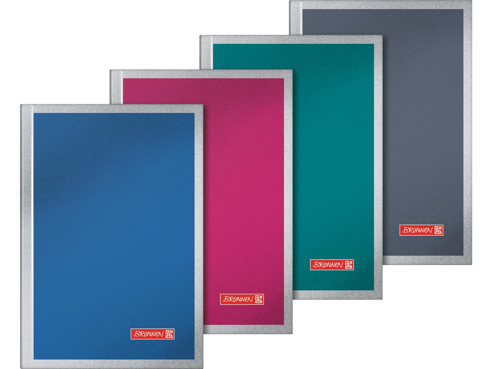 Brunnen Notizbuch A6 Metallic Din A6 unliniert sortiert