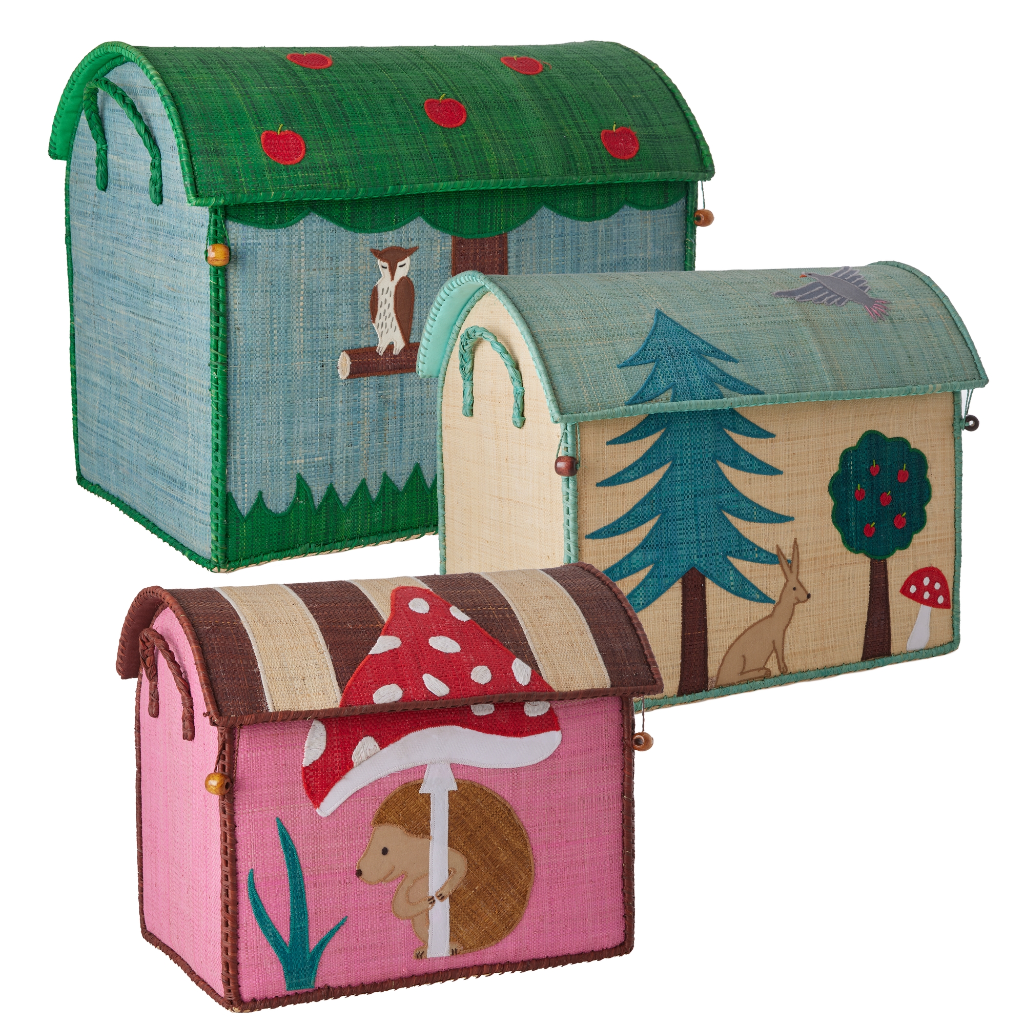 Rice Aufbewahrungstruhe Spielzeugaufbewahrung Happy Forest Groß Rice Aufbewahrungstruhe Spielzeugaufbewahrung Happy Forest Groß
