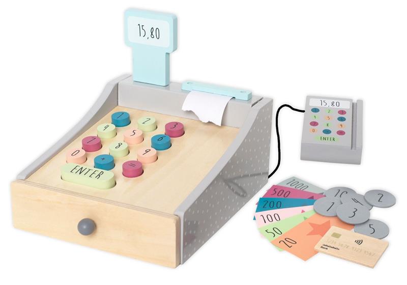 JaBaDaBaDo Kinderkasse für Kaufmannsladen Spielkasse Holzkasse JaBaDaBaDo Kinderkasse für Kaufmannsladen Spielkasse Holzkasse