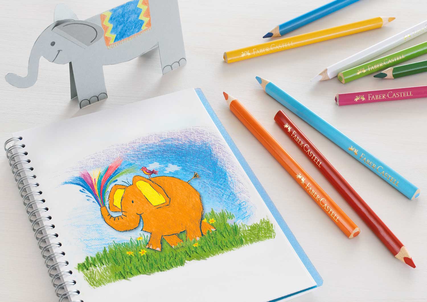 Faber Castell Bunstift Jumbo dreikant 12 Stück im Kartonetui