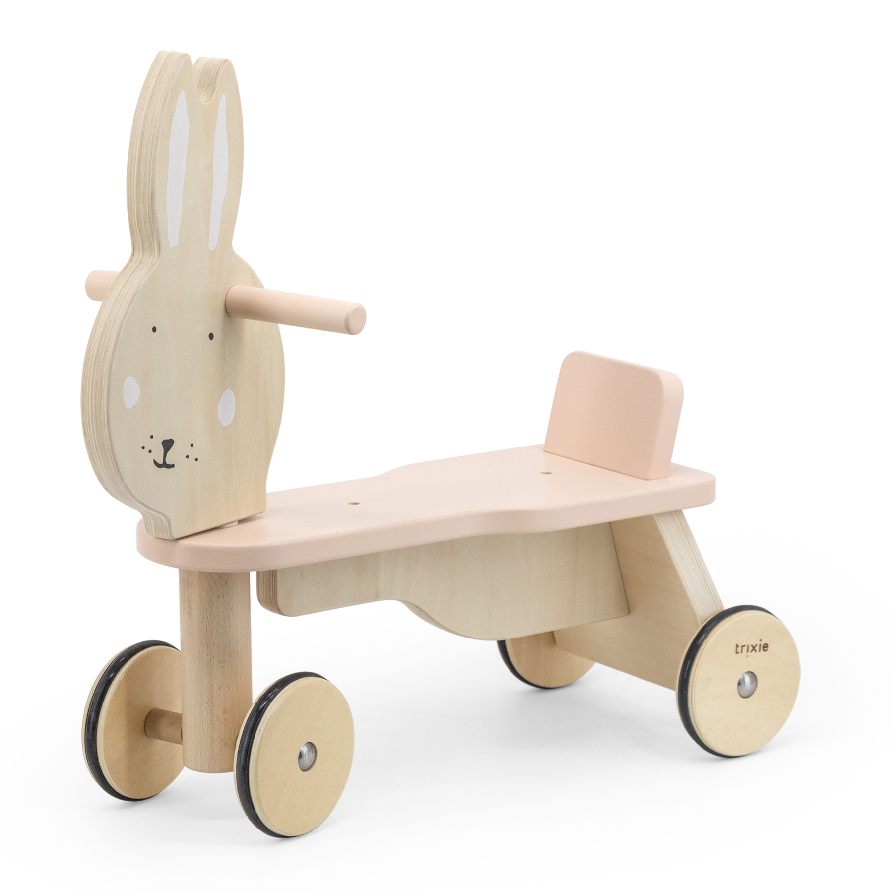 Trixie Baby Dreirad Holz Laufrad Fahrrad Mrs. Rabbit Hase