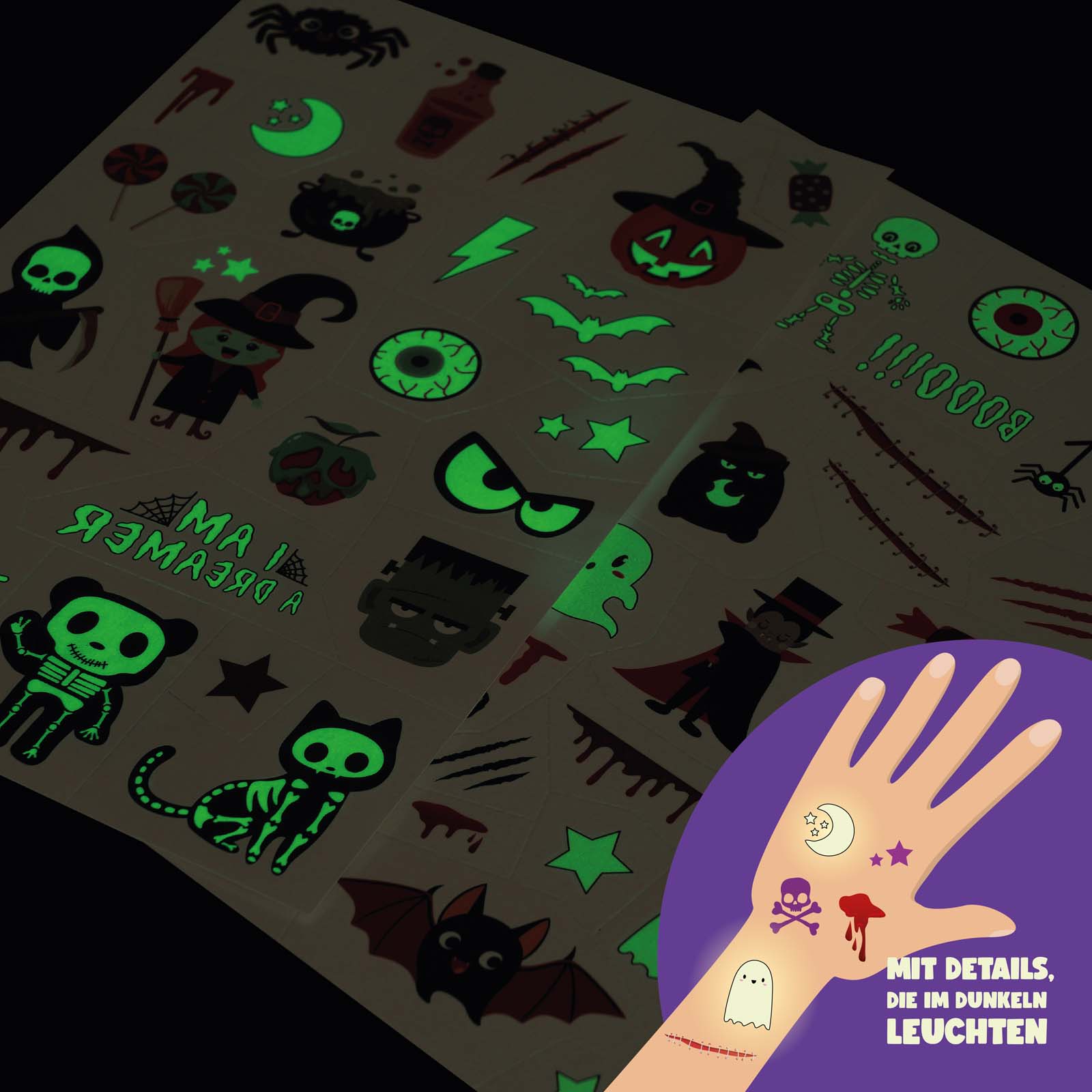 Legami Abziehtattoos Tattoos Halloween