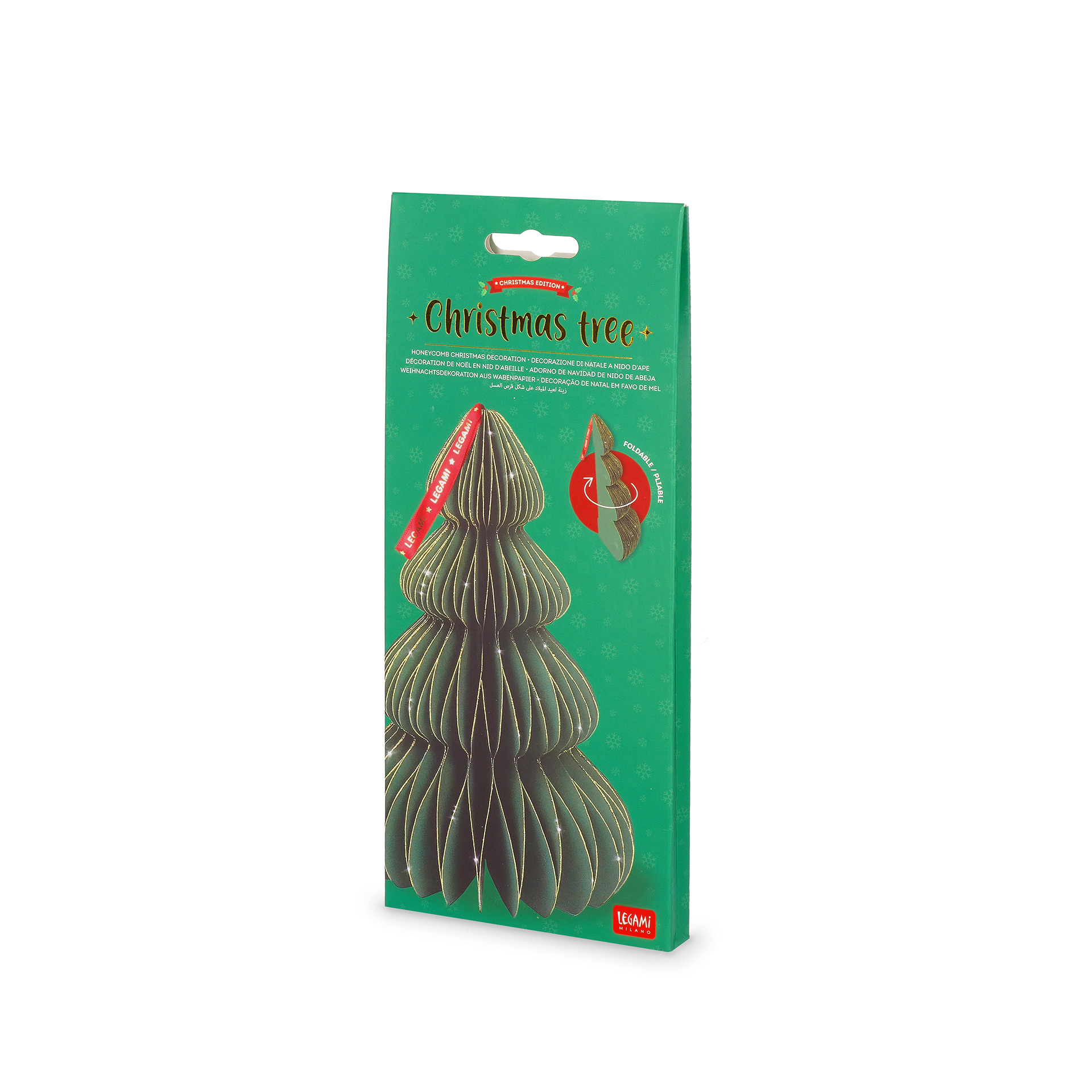 Legami Weihnachtsdekoration aus Wabenpapier Christmas Tree Weihnachtsbaum