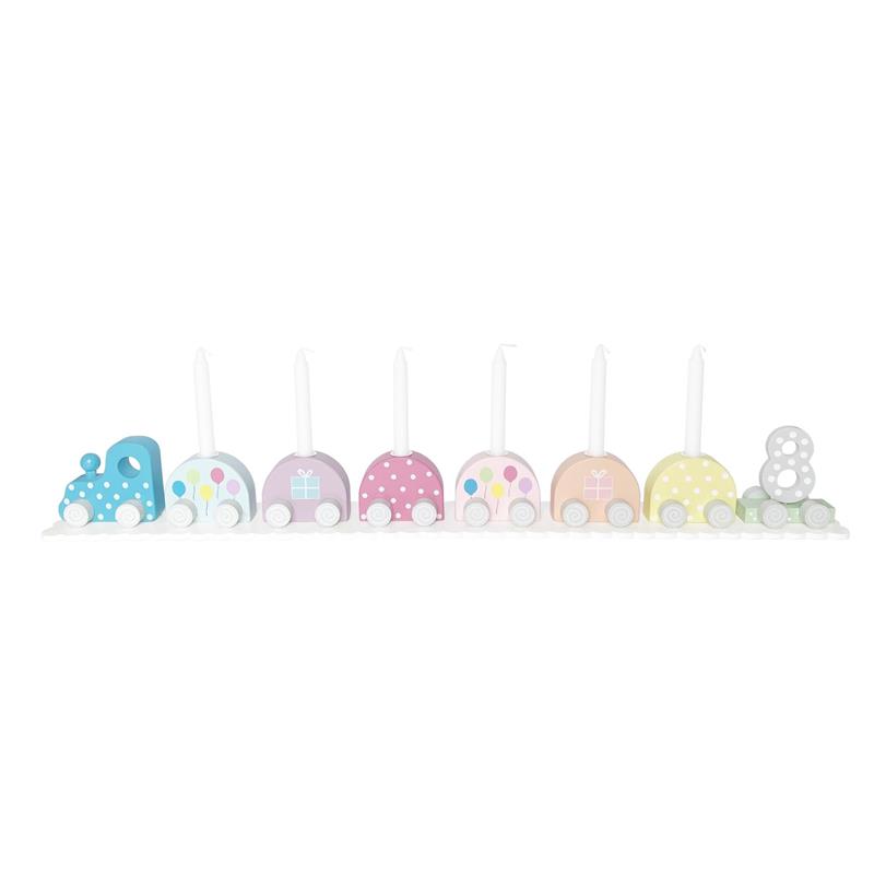 Jabadabado Geburtstagszug Kerzenhalter Happy Birthday mehrfarbig