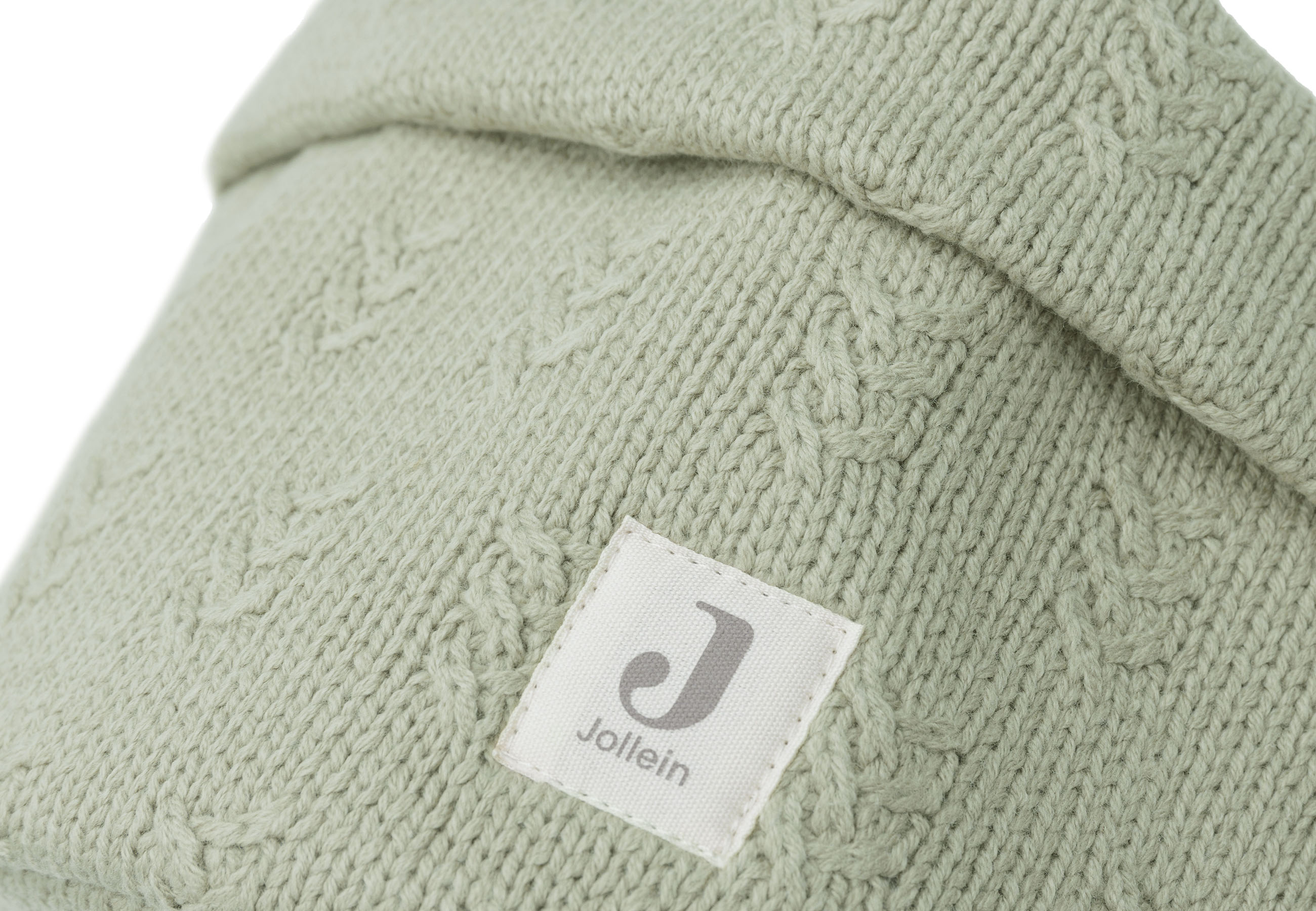 Jollein Pflegekörbchen Aufbewahrungskorb Strick Olive Green Grün