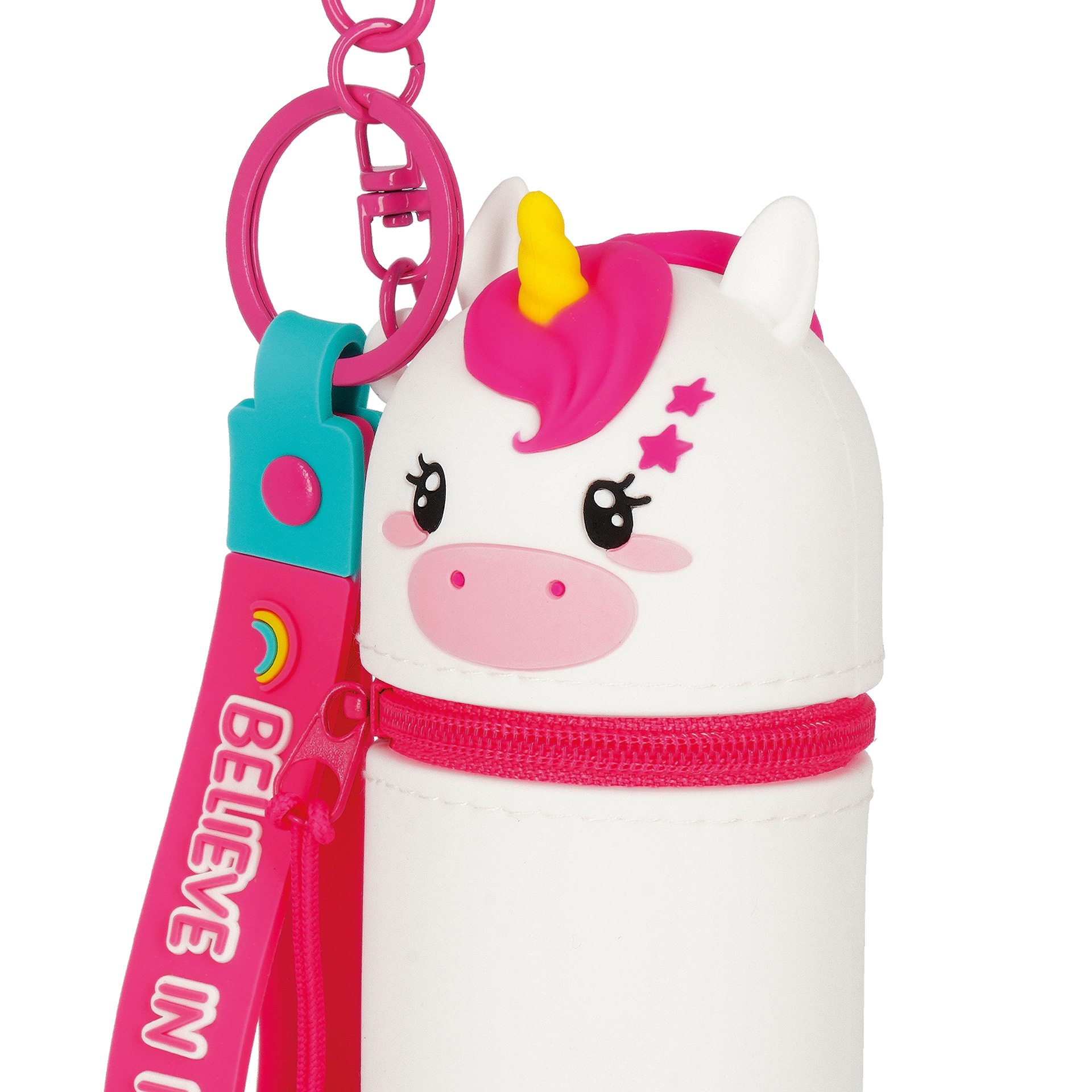 Legami Mini Kawaii Münztasche mit Schlüsselanhänger Unicorn Einhorn