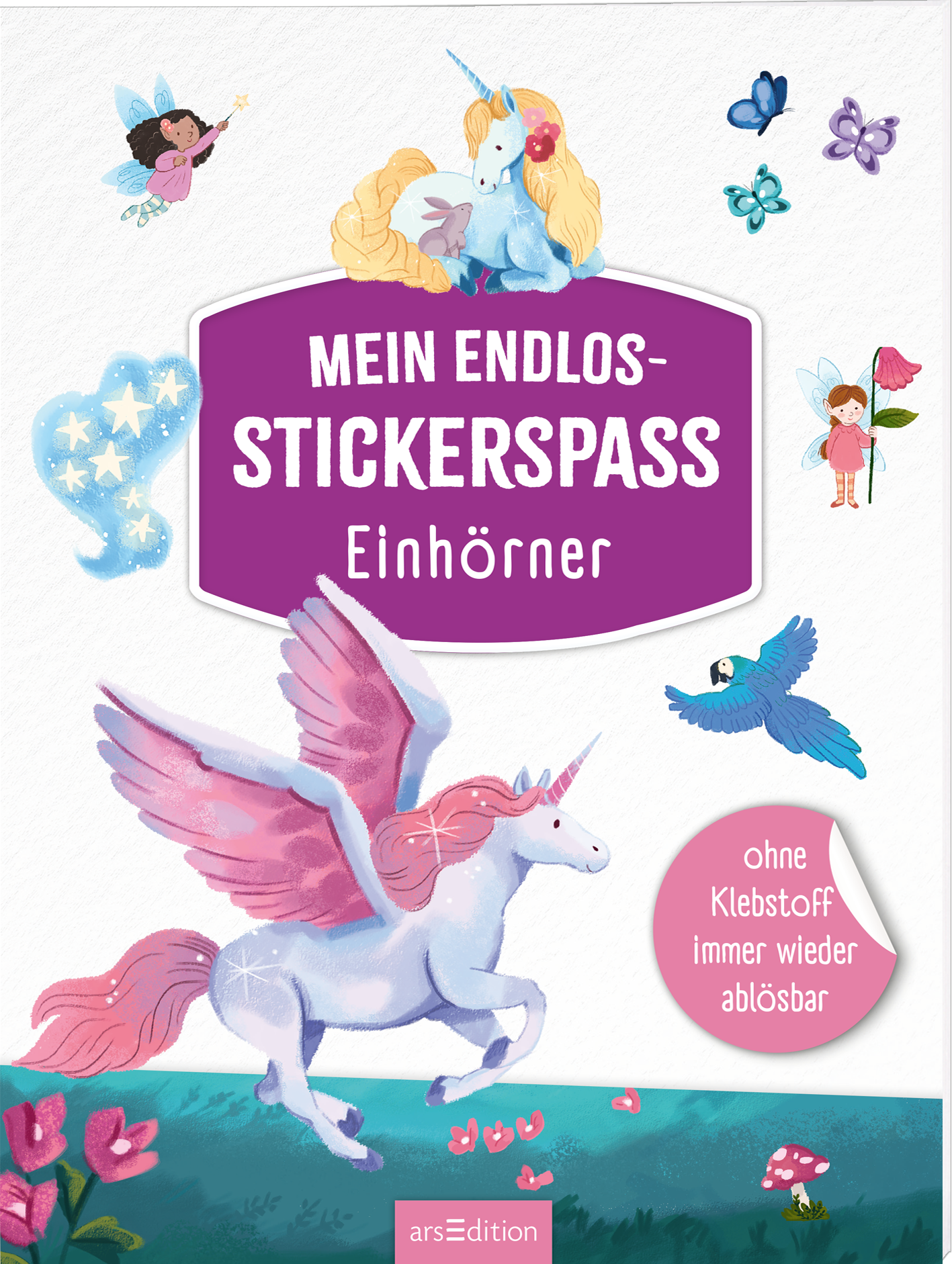 Mein endlos Stickerspaß Einhörner Stickerheft