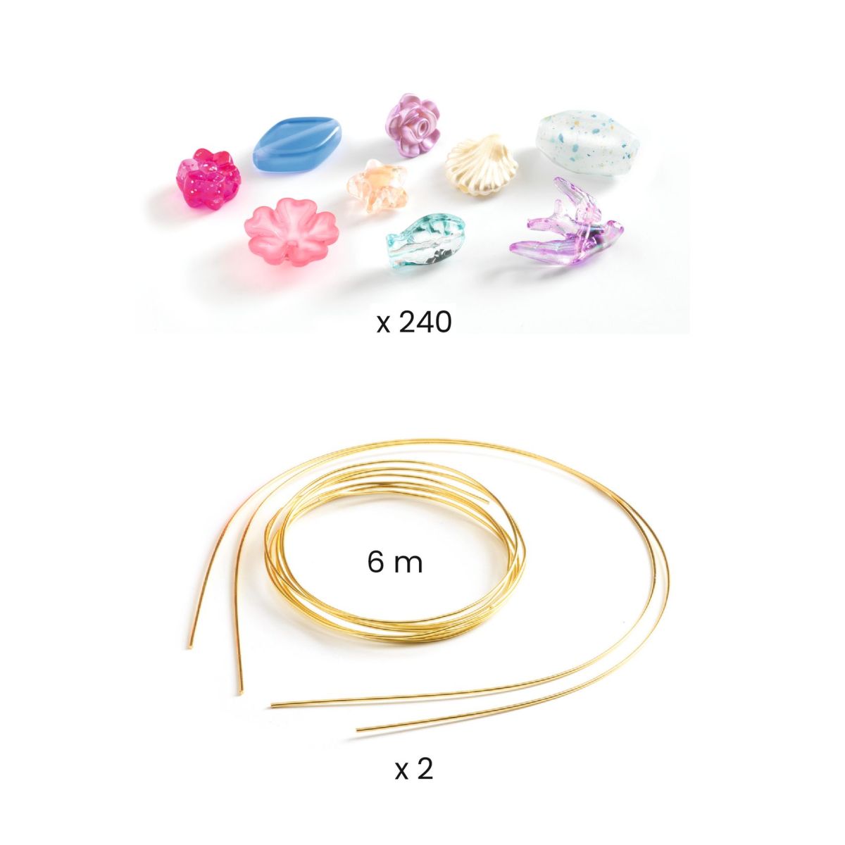 Djeco Schmuck basteln Tiaras blau