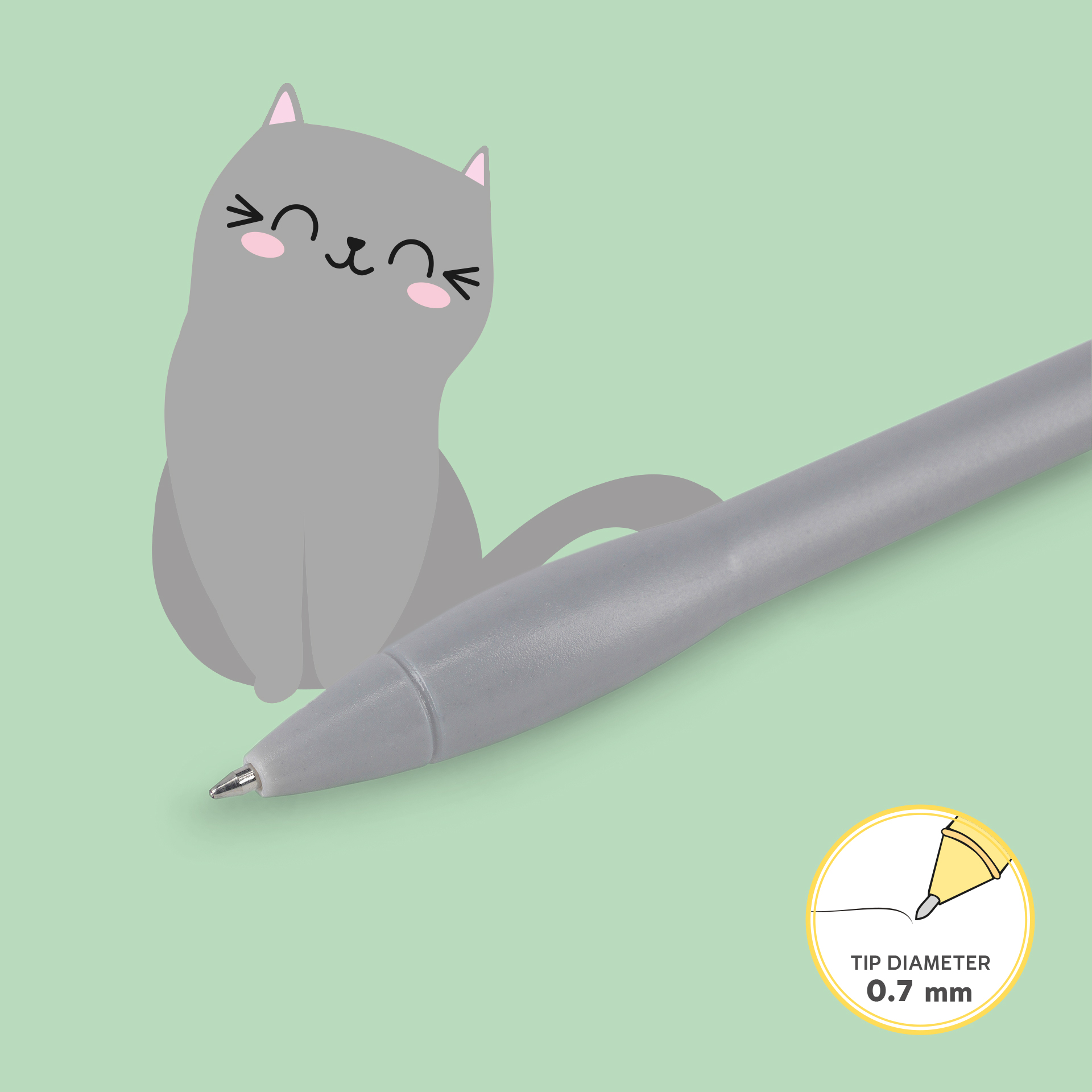 Legami Leuchtender Kugelschreiber Writing is Magic Cat Katze