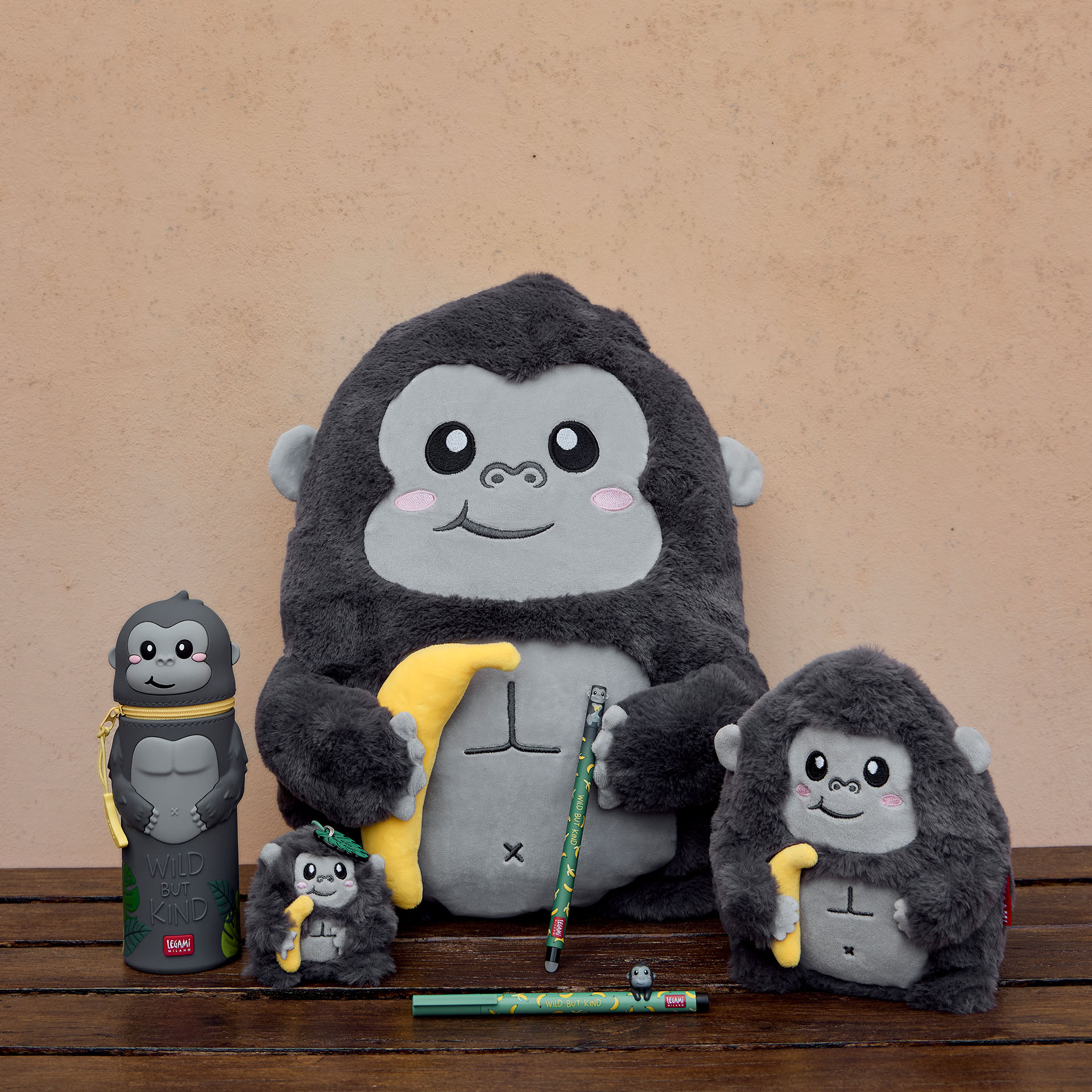 Legami Plüschtier Kuscheltier Super Soft Mini Gorilla