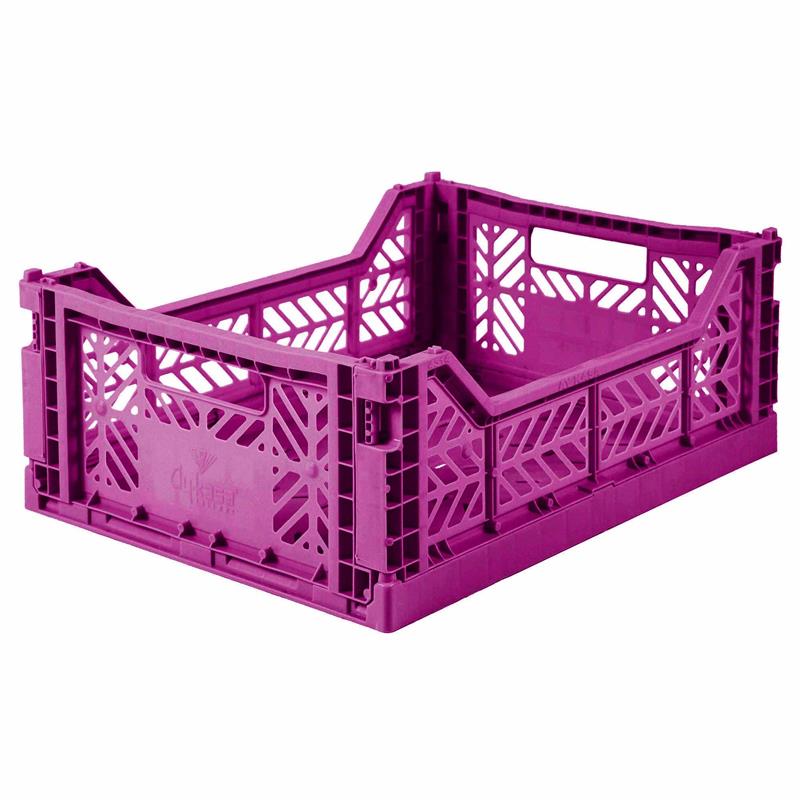 Ay-Kasa Klappkiste Faltkiste Farbe purple lila mittel midi