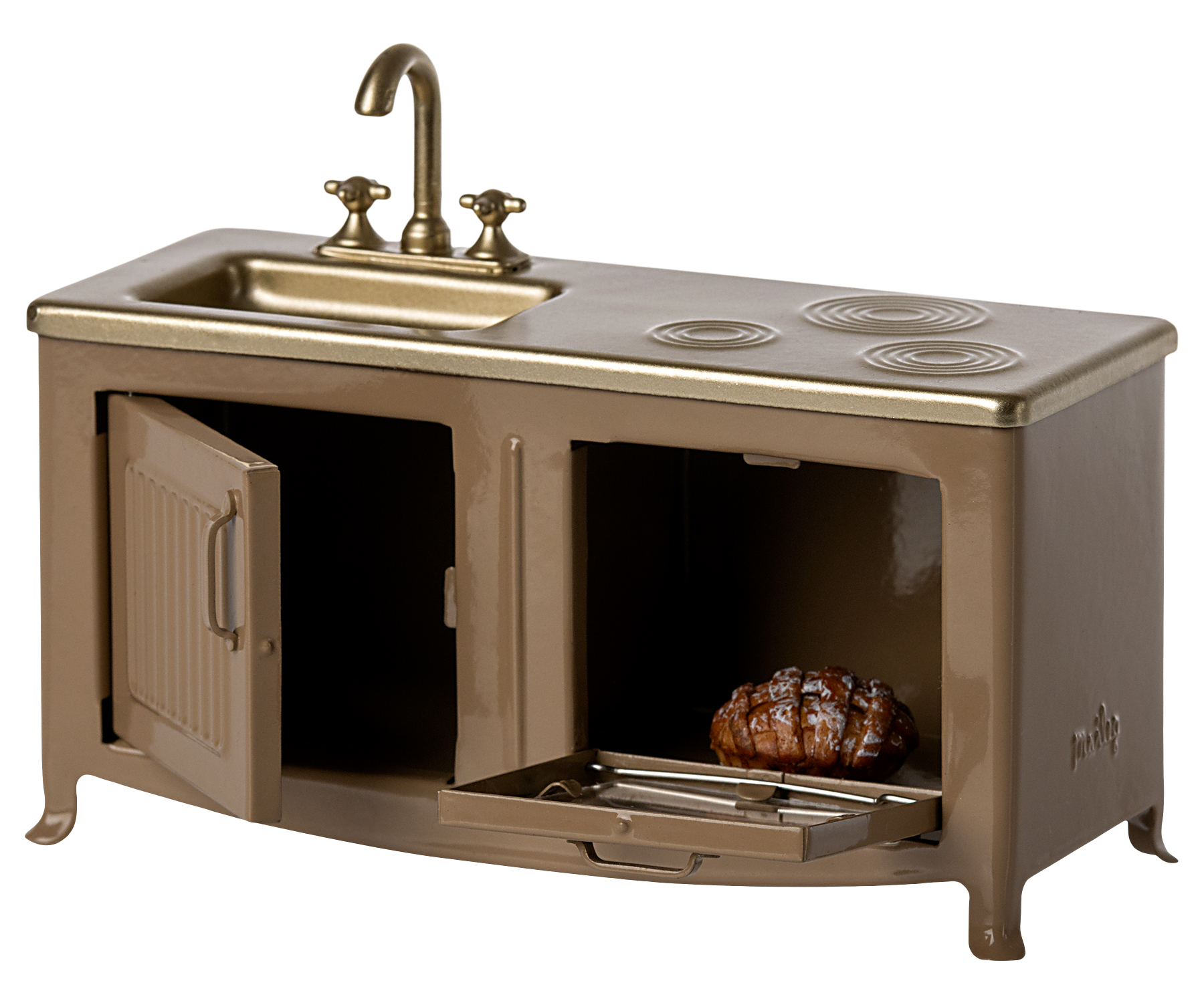 Maileg Küche Metallküche für das Puppenhaus Hellbraun Maileg Küche Metallküche für das Puppenhaus Hellbraun