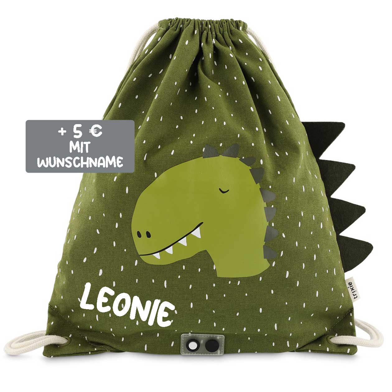 Trixie Turnbeutel Turntasche Mr Dino Dinosaurier Grün Trixie Turnbeutel Turntasche Mr Dino Dinosaurier Grün
