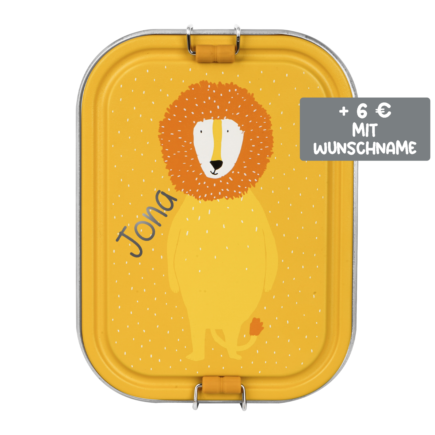 Trixie Brotdose Lunchbox aus Edelstahl Mr Lion Löwe Gelb Large Trixie Brotdose Lunchbox aus Edelstahl Mr Lion Löwe Gelb Large