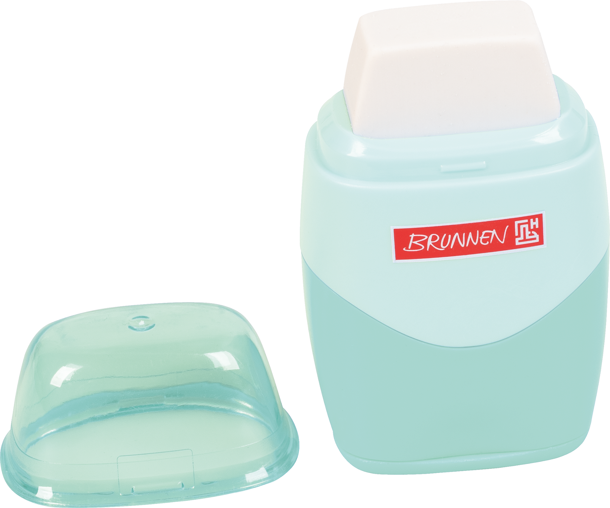 Brunnen 2 in 1 Dosenspitzer mit Radiergummi Colour Code mint