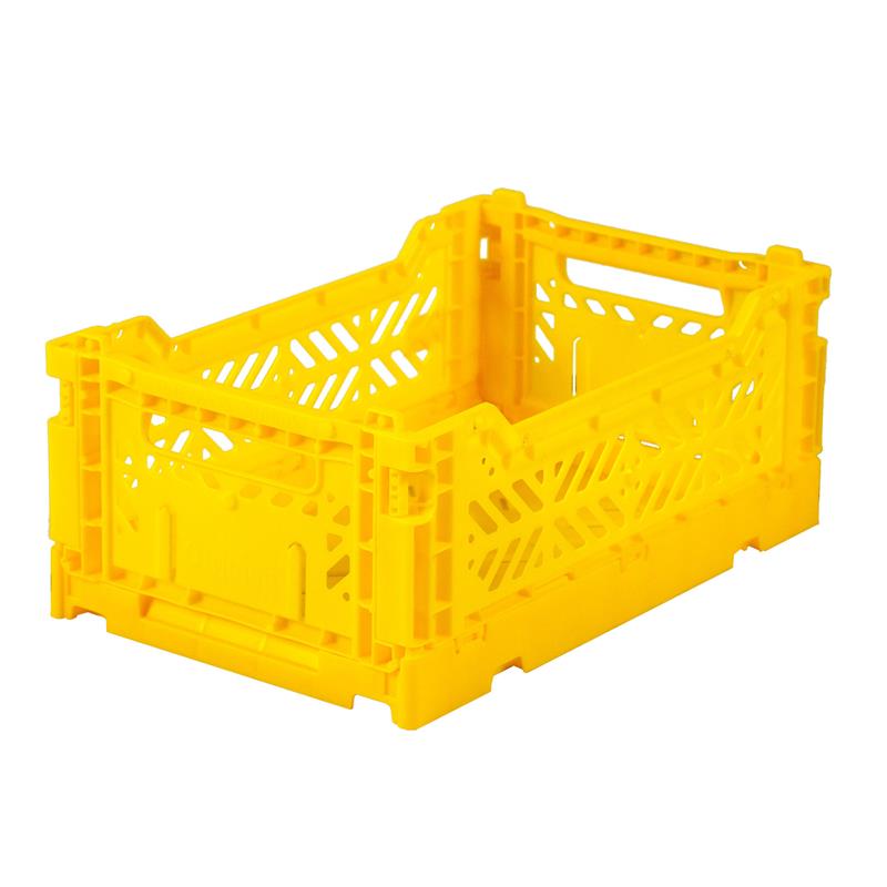 Ay-Kasa Klappkiste Faltkiste Farbe yellow gelb small mini