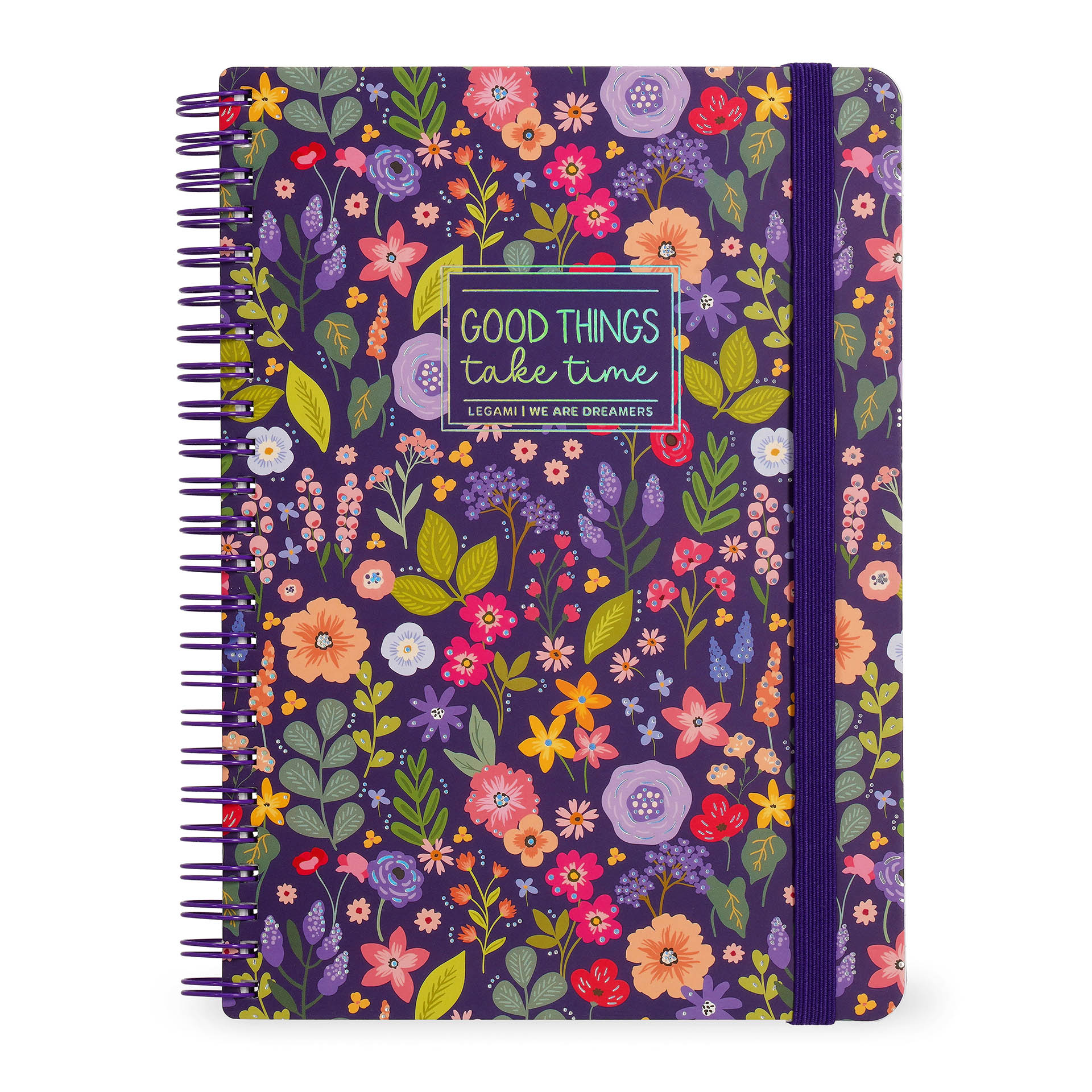 Legami Liniertes Notizbuch Maxi Spiralbindung Din A4 Flowers Blumen