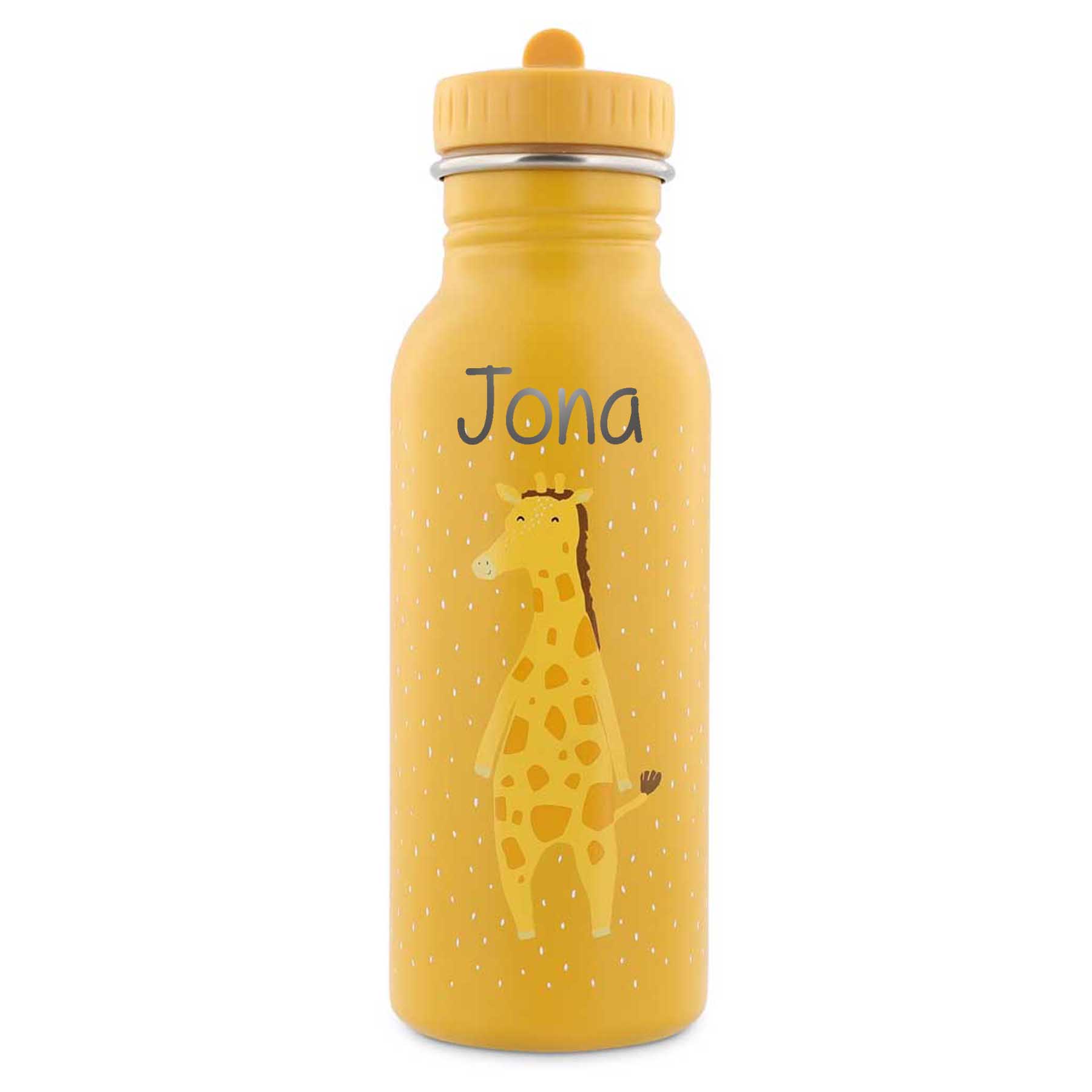 Trixie Trinkflasche aus Edelstahl Mr Giraffe Gelb 500ml personalisiert