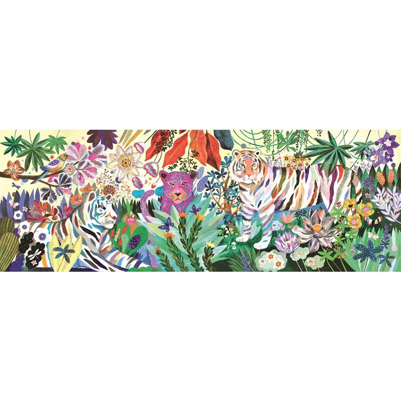 Djeco Puzzle Gallery Rainbow Tigers 1000 Teile