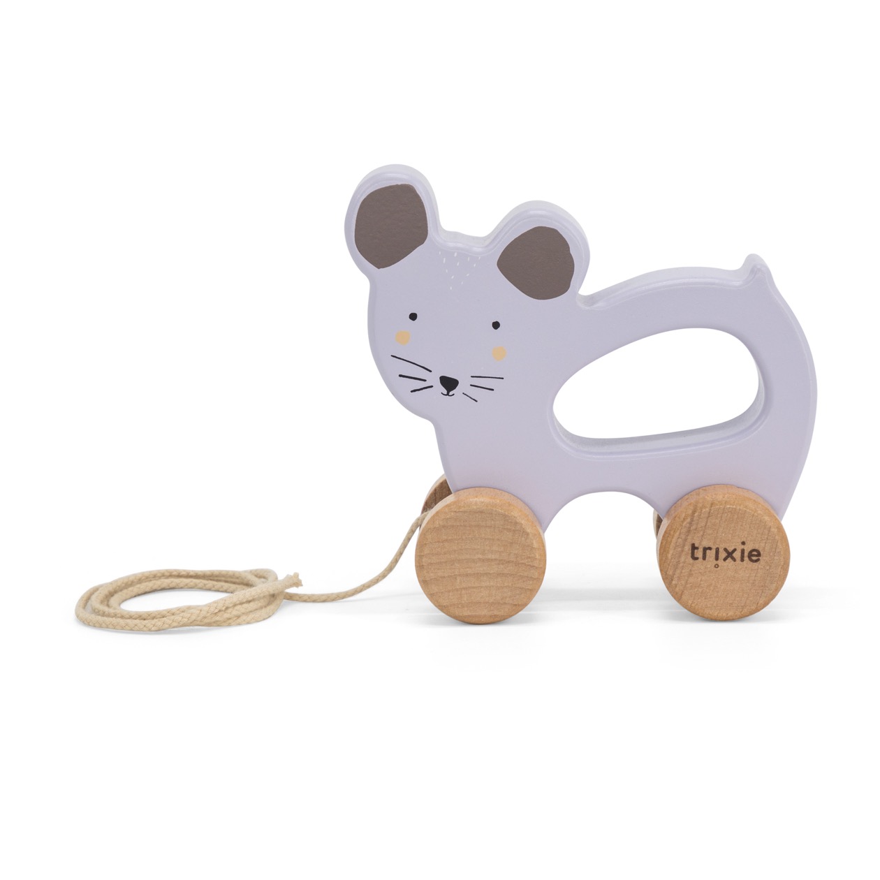 Trixie Holz-Nachziehtier Maus Mrs Mouse