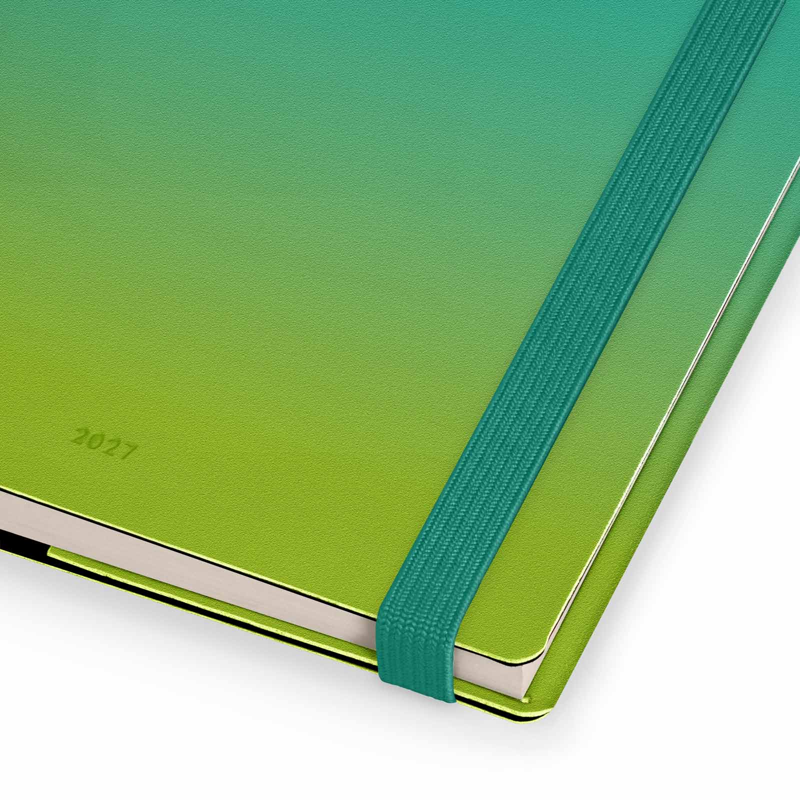 Legami Terminplaner 12 Monate mit Notizbuch M 2027 Shades of Green