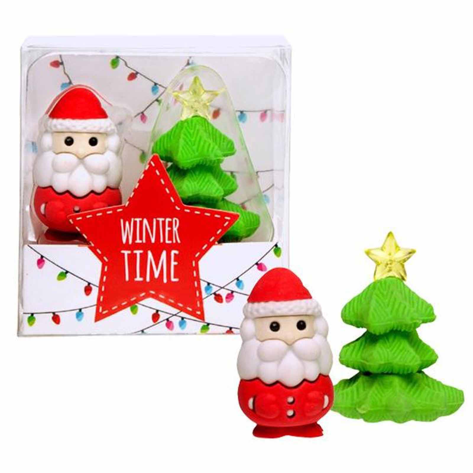 Trendhaus Radierer Radiergummi Xmas-time 2er Set
