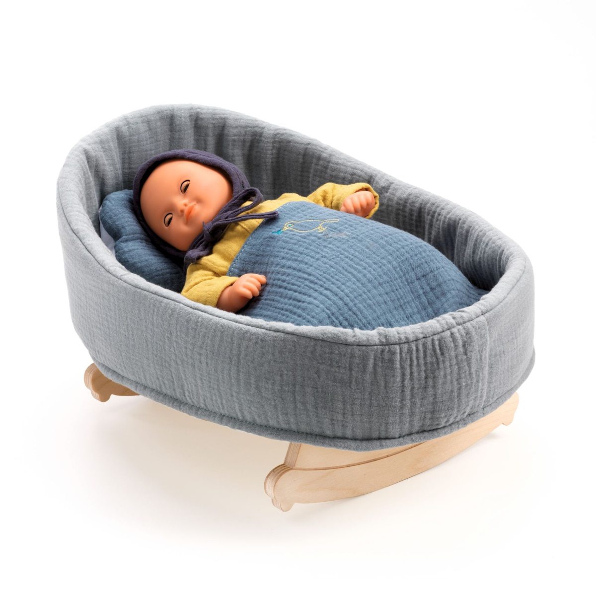 Djeco Puppenwiege Puppenbett Blue Dream