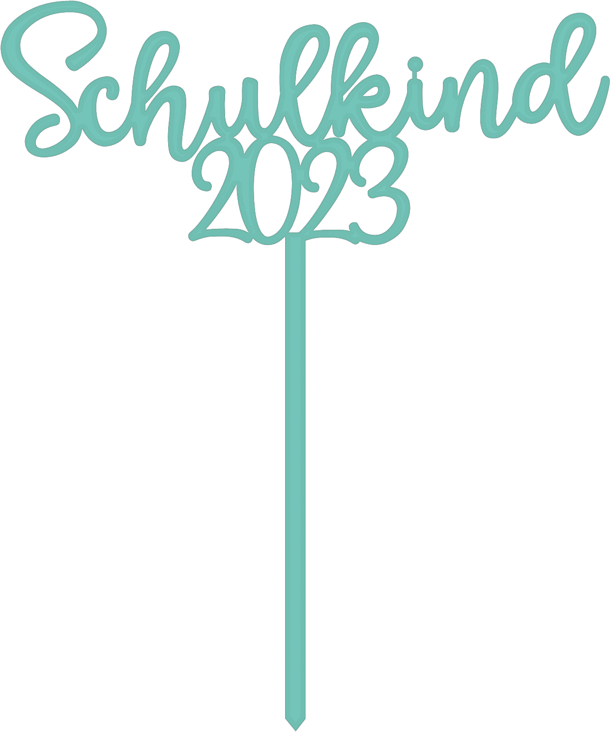 Kuchentopper für den Schulanfang aus Acryl Schulkind 2025 Kuchentopper für den Schulanfang aus Acryl Schulkind 2025