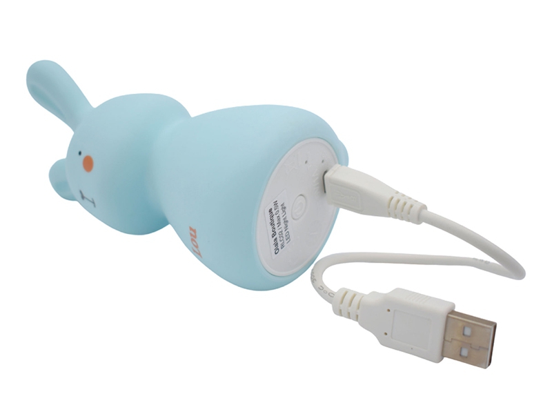Olala Nachtlicht LED Micro USB Häschen blau Olala Nachtlicht LED Micro USB Häschen blau