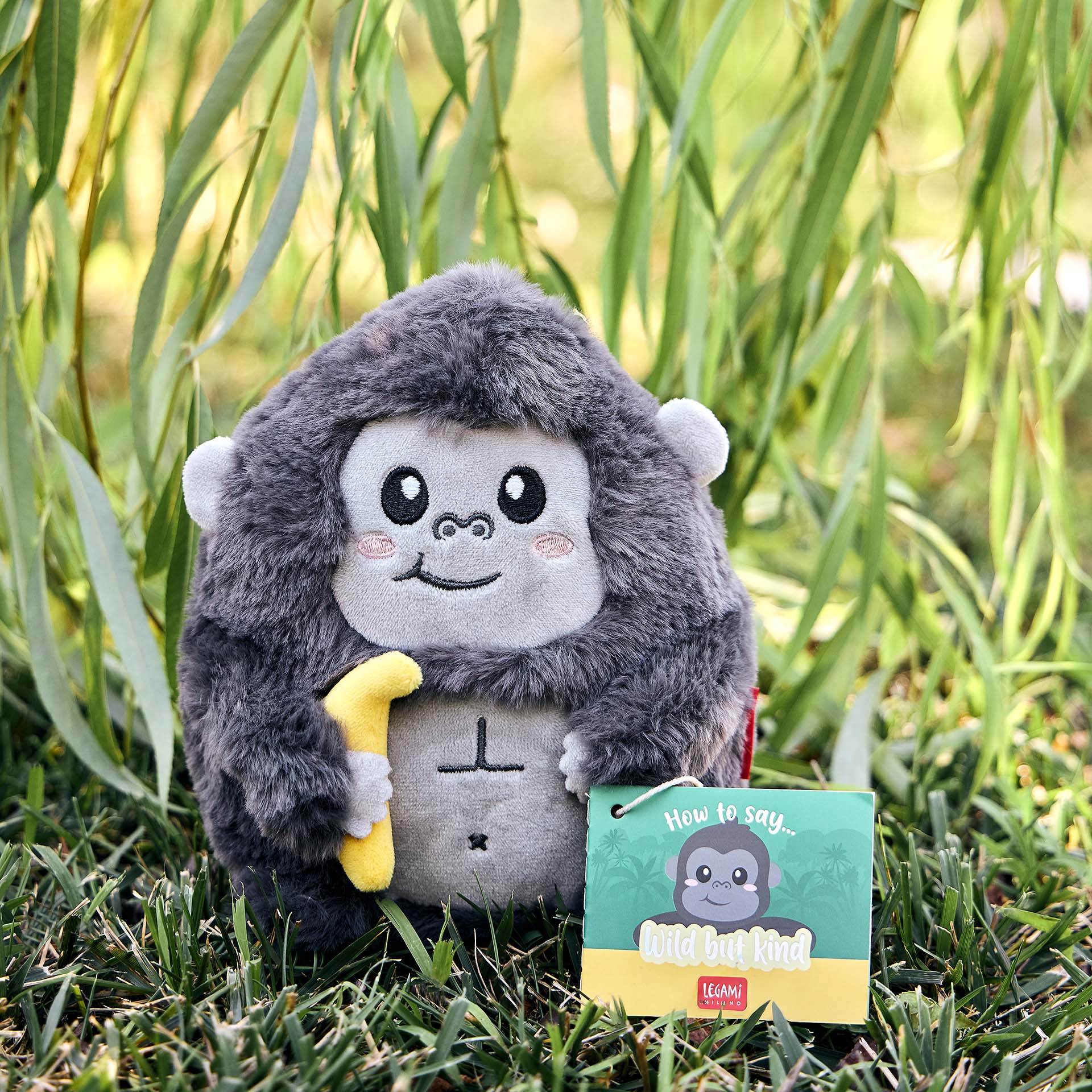 Legami Plüschtier Kuscheltier Super Soft Mini Gorilla