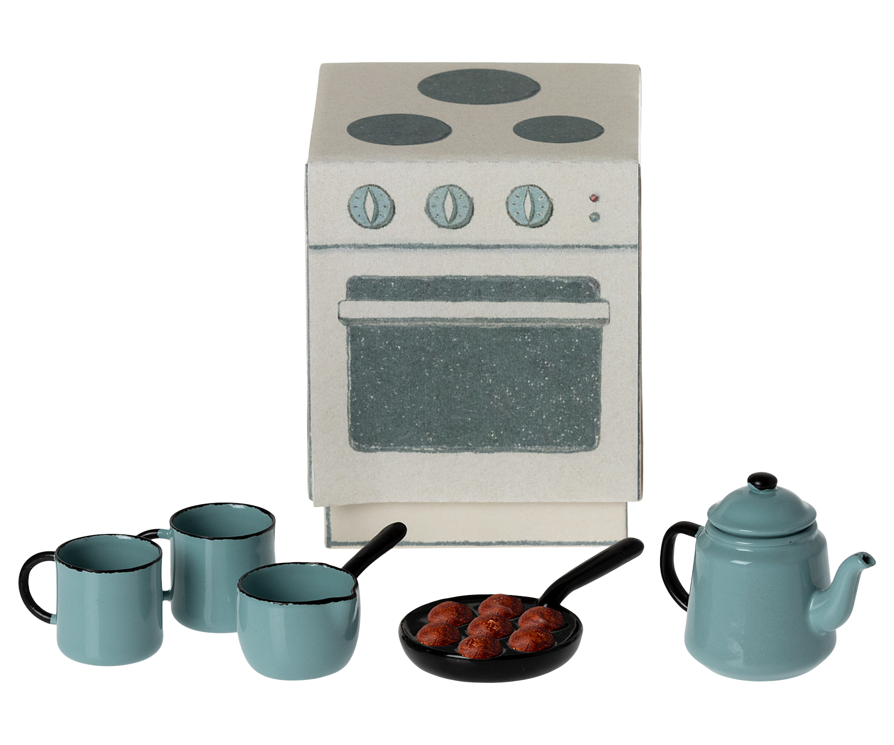 Maileg Madame Blues Lieblinge Geschirr Set