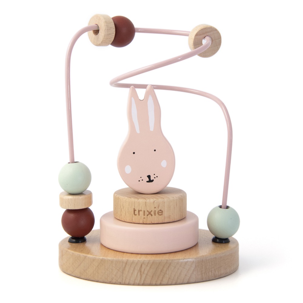 Trixie Baby Holz Motorikschleife Hase Mrs. Rabbit rosa Trixie Baby Holz Motorikschleife Hase Mrs. Rabbit rosa