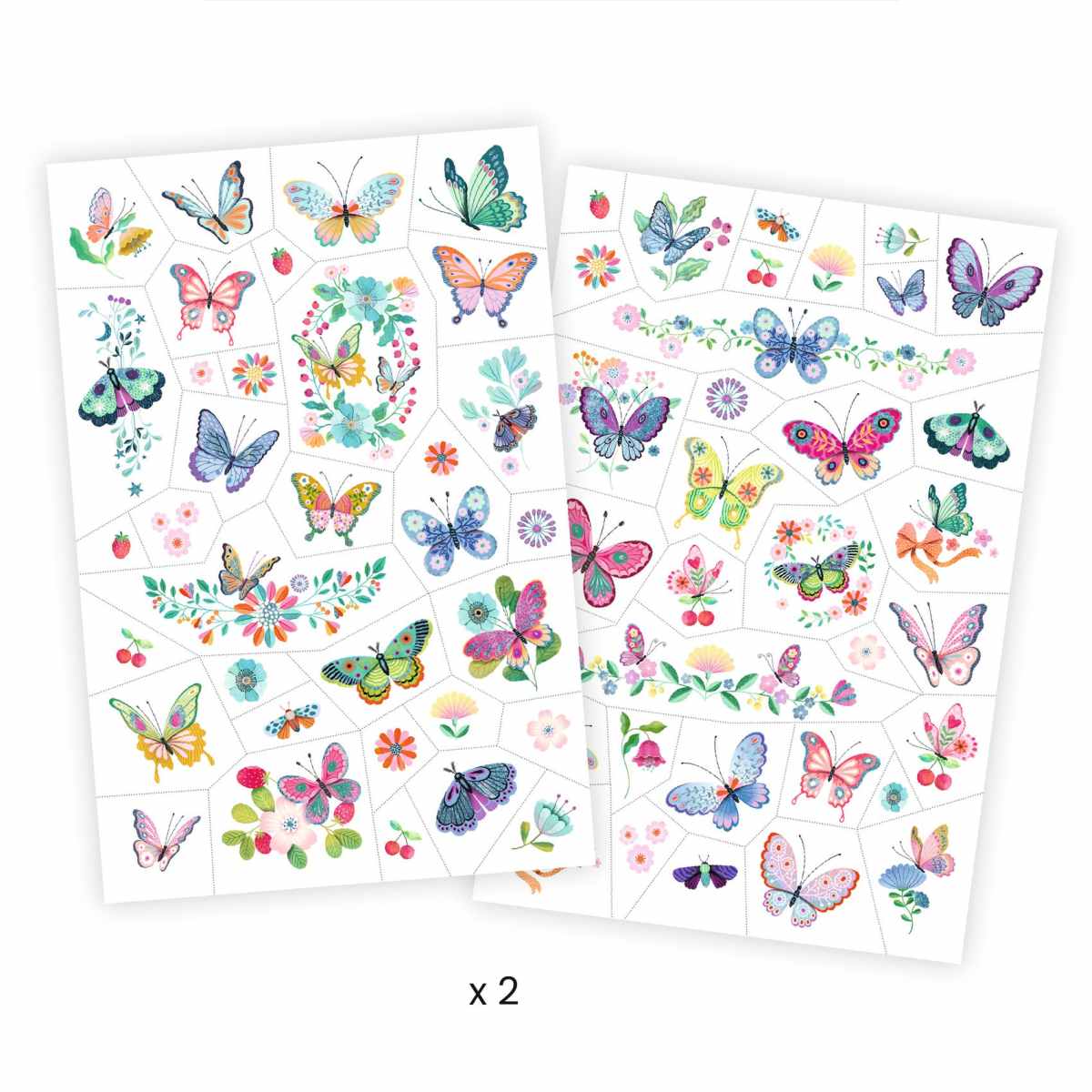 Djeco Kinder-Tattoos Motiv Schmetterlinge