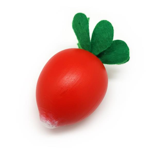 Tanner Radieschen aus Holz für den Kinderkaufladen, 1 Stück Holzradieschen