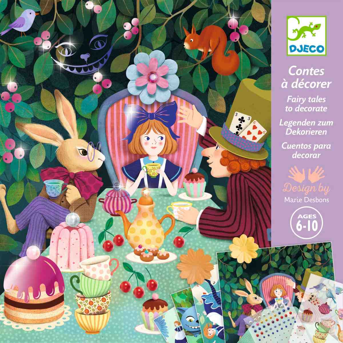 Djeco Bastelset Sticker Märchen Im Wunderland Djeco Bastelset Sticker Märchen Im Wunderland