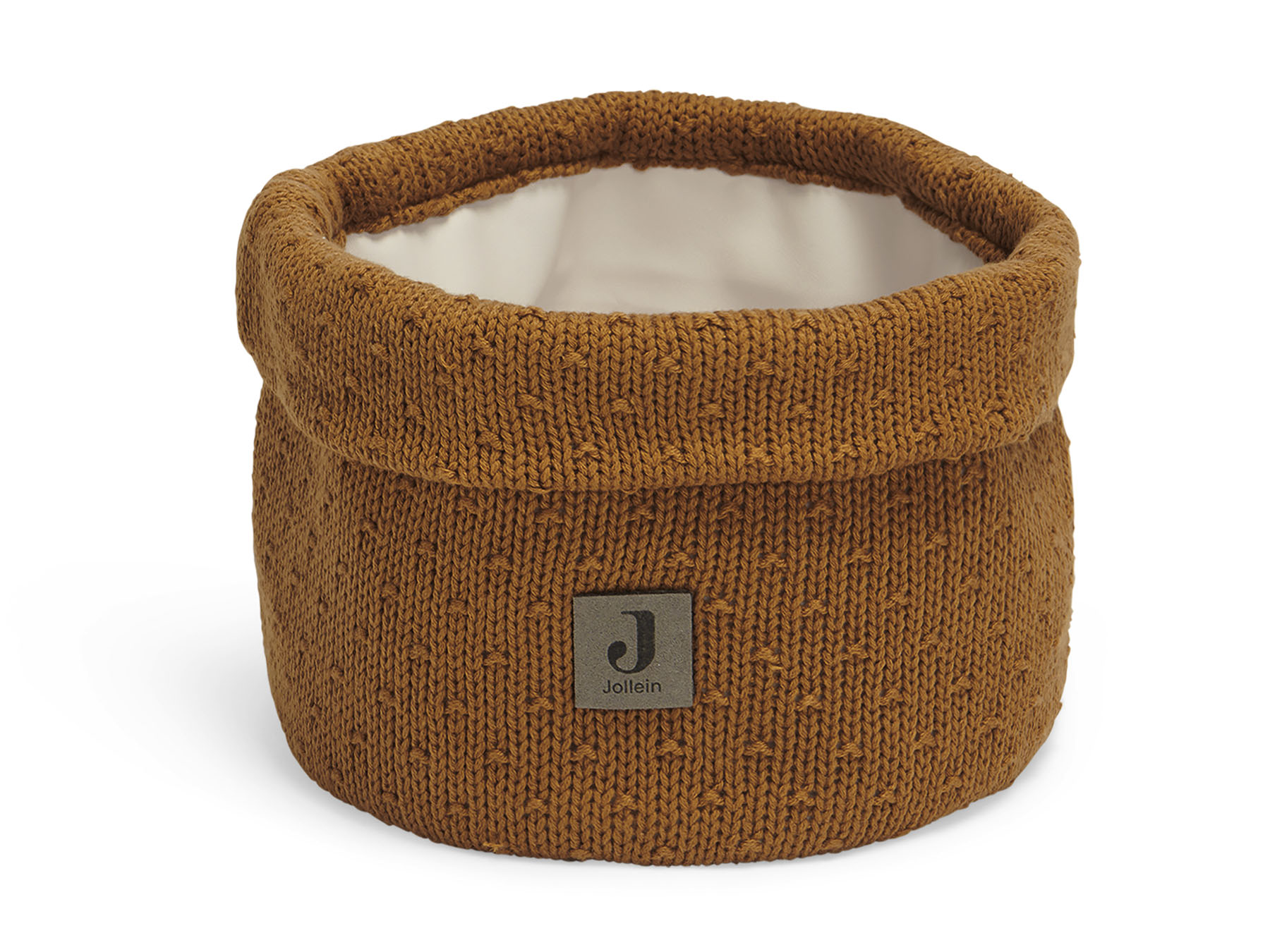 Jollein Pflegekörbchen Aufbewahrungskorb Strick Bliss Knit Caramel