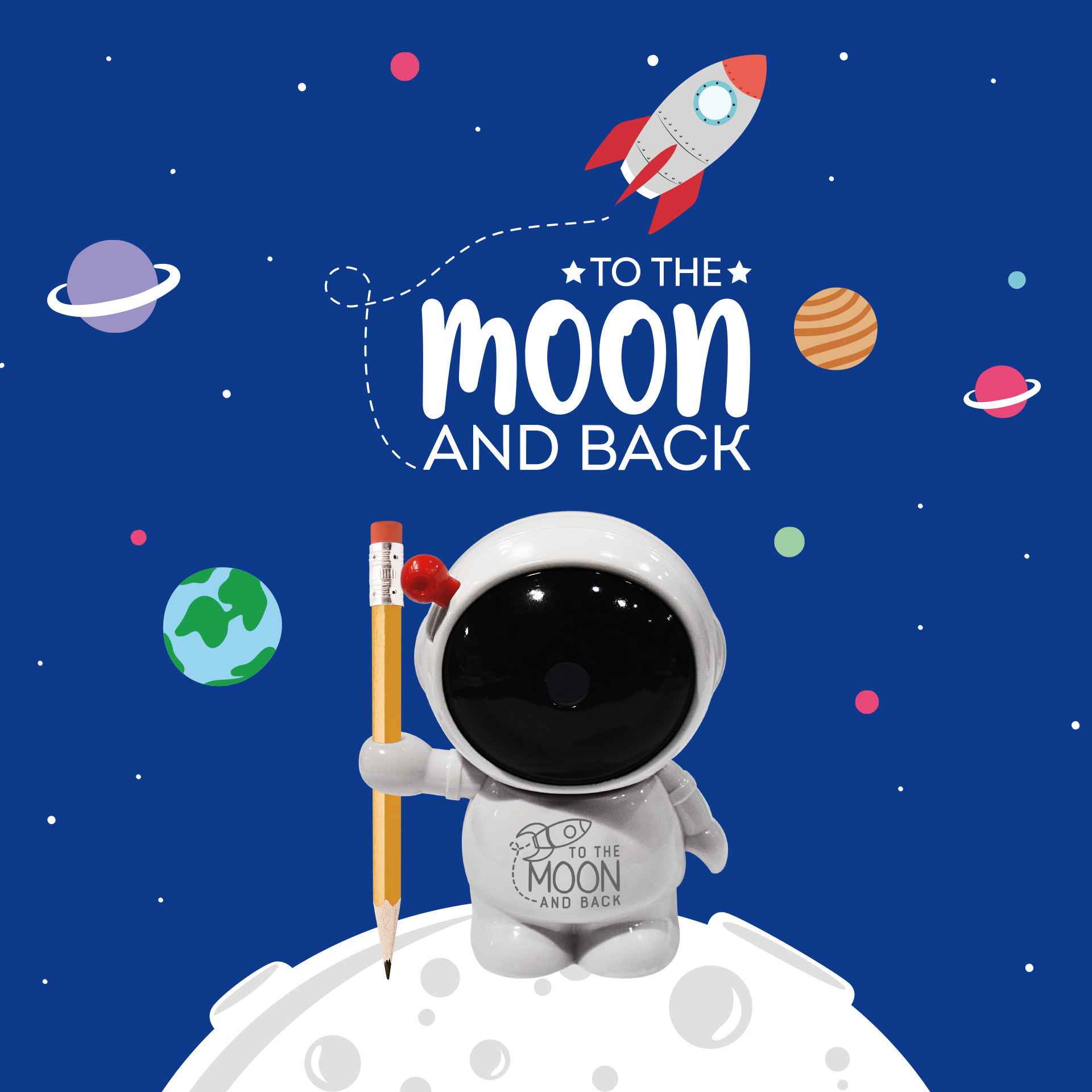 Legami Kurbel Bleistiftspitzer to the Moon and Back Legami Kurbel Bleistiftspitzer to the Moon and Back