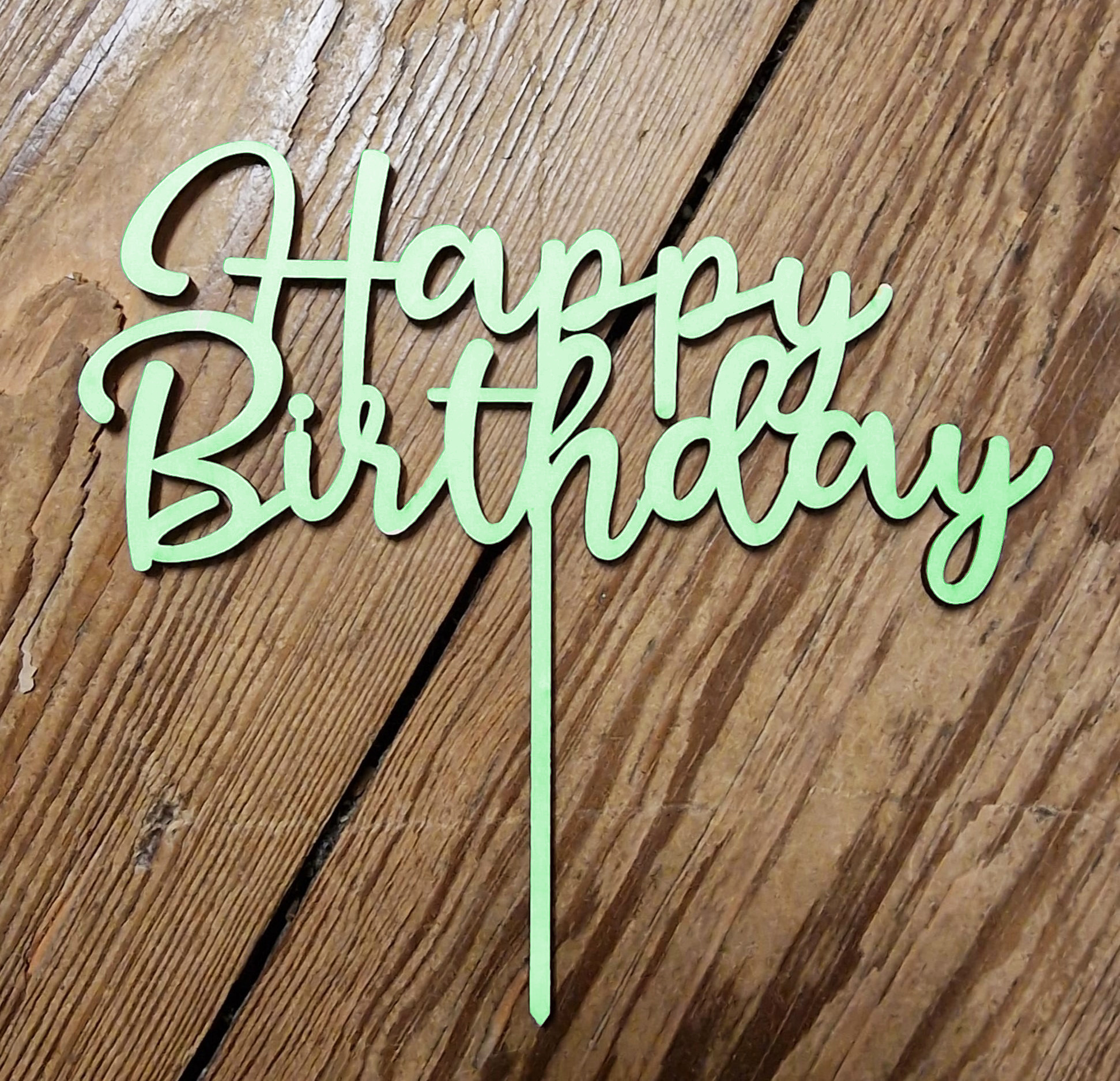 Kuchentopper Caketopper aus Acryl zum Geburtstag Happy Birthday