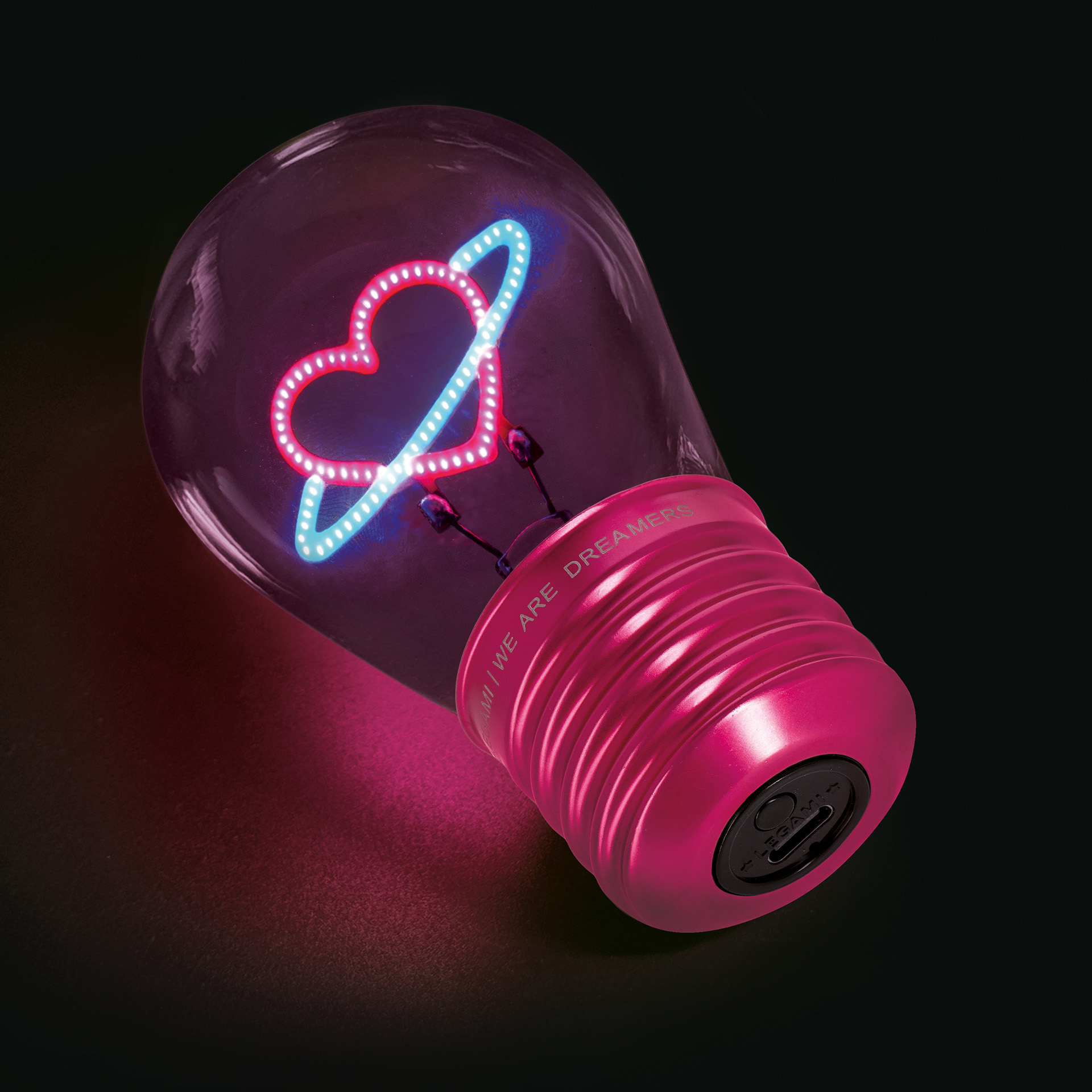 Legami Tischlampe in Glühbirnendesign Bulb Fiction Planet Heart Legami Tischlampe in Glühbirnendesign Bulb Fiction Planet Heart