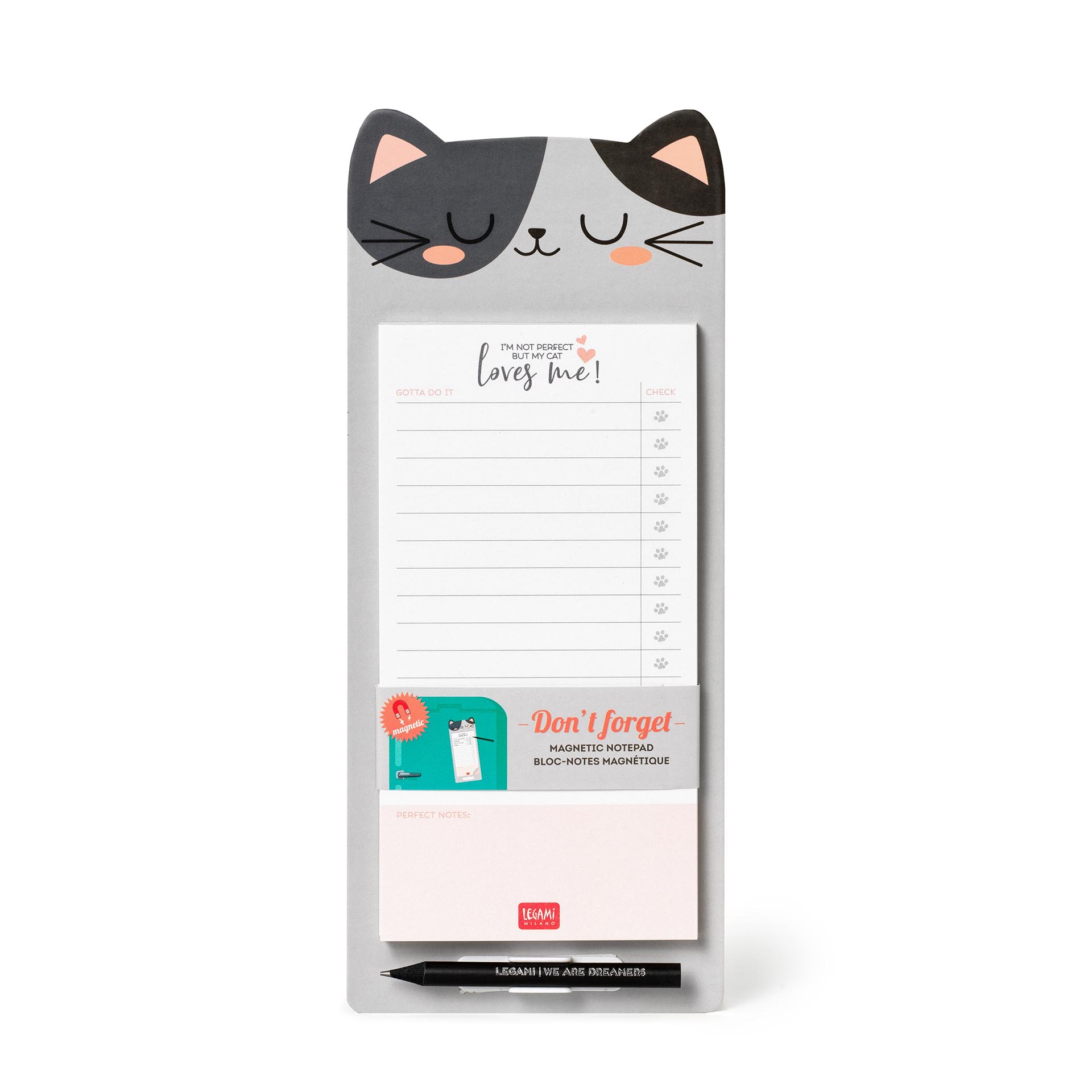 Legami Magnet-Notizblock mit 60 Blättern - Don‘t Forget