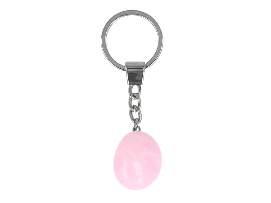 Edelstein Schlüsselanhänger Rosenquarz Sternzeichen Stier