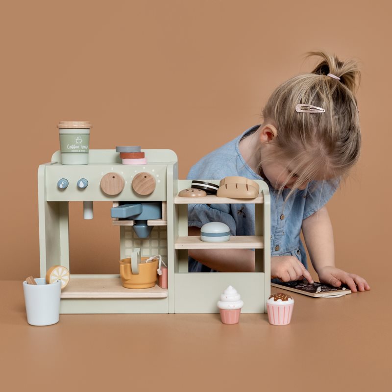 Little Dutch Holz-Kaffeemaschine Kaffeeecke groß mint Little Dutch Holz-Kaffeemaschine Kaffeeecke groß mint