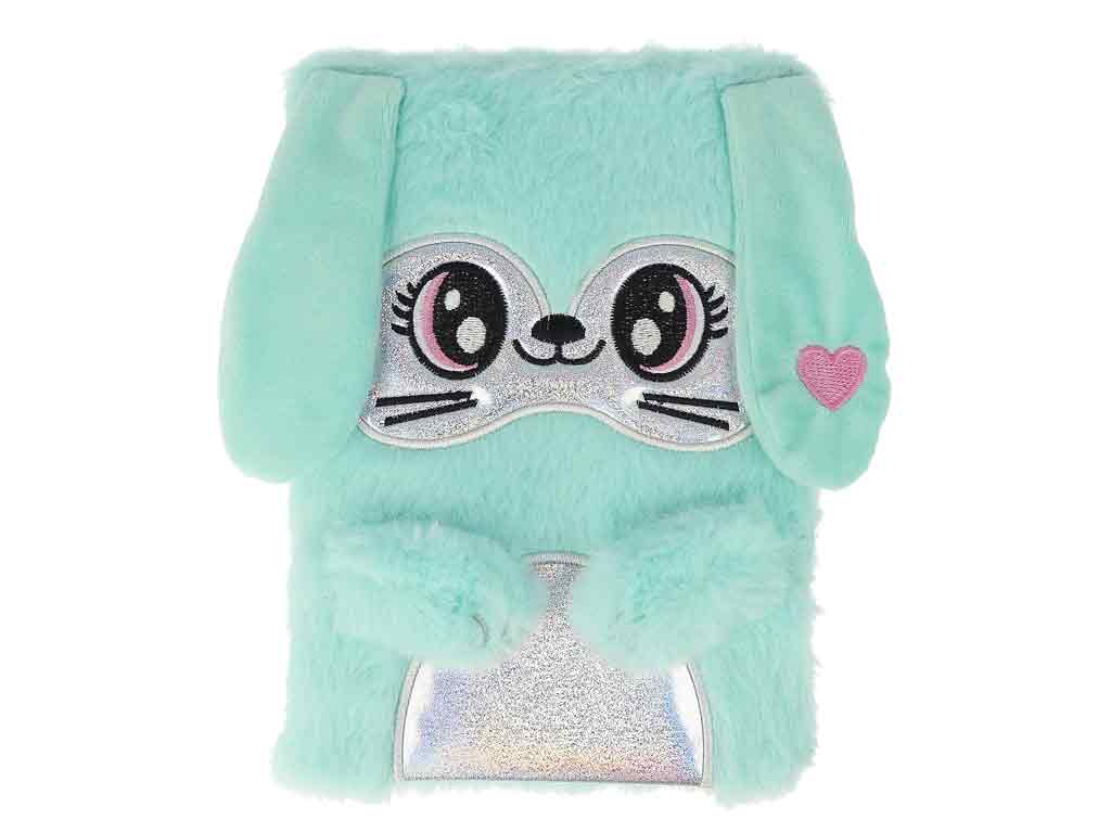 BB Klostermann Plüsch Notizbuch Cutie Hase türkis