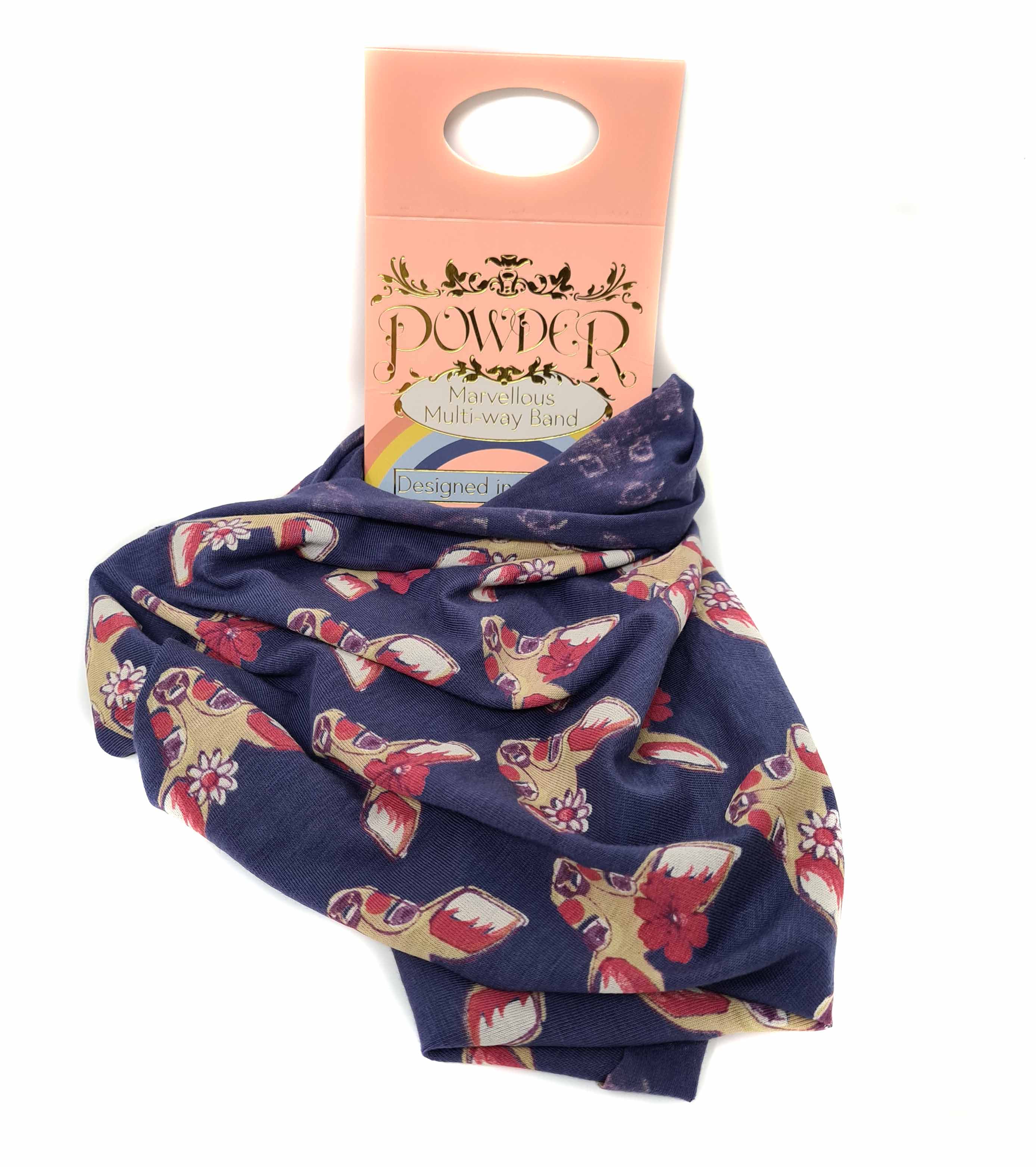 Powder Multifunktionstuch 8 in 1 Floral Doe Navy