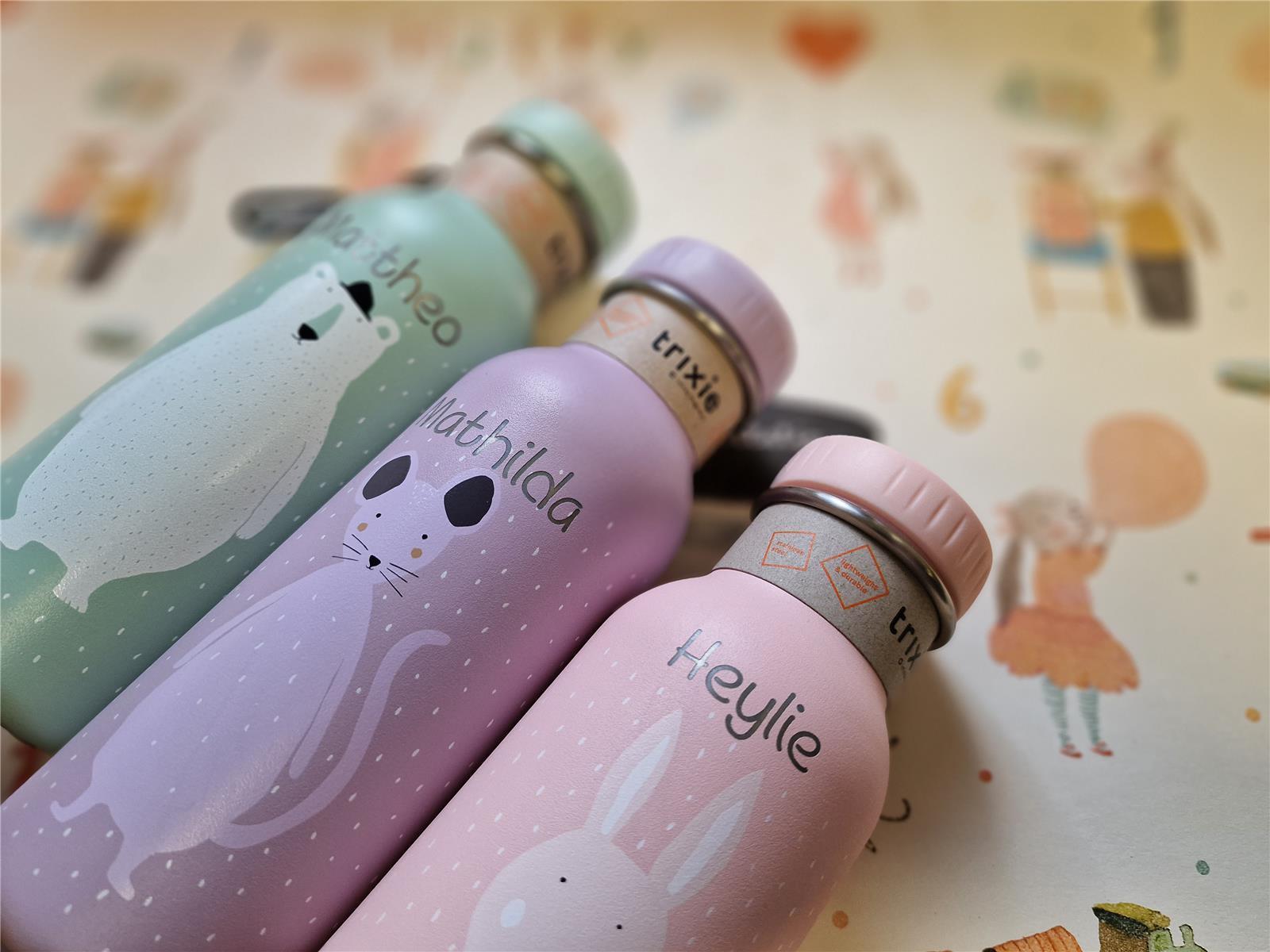 Personalisierung Lasergravur Wunschname für Edelstahl Flaschen