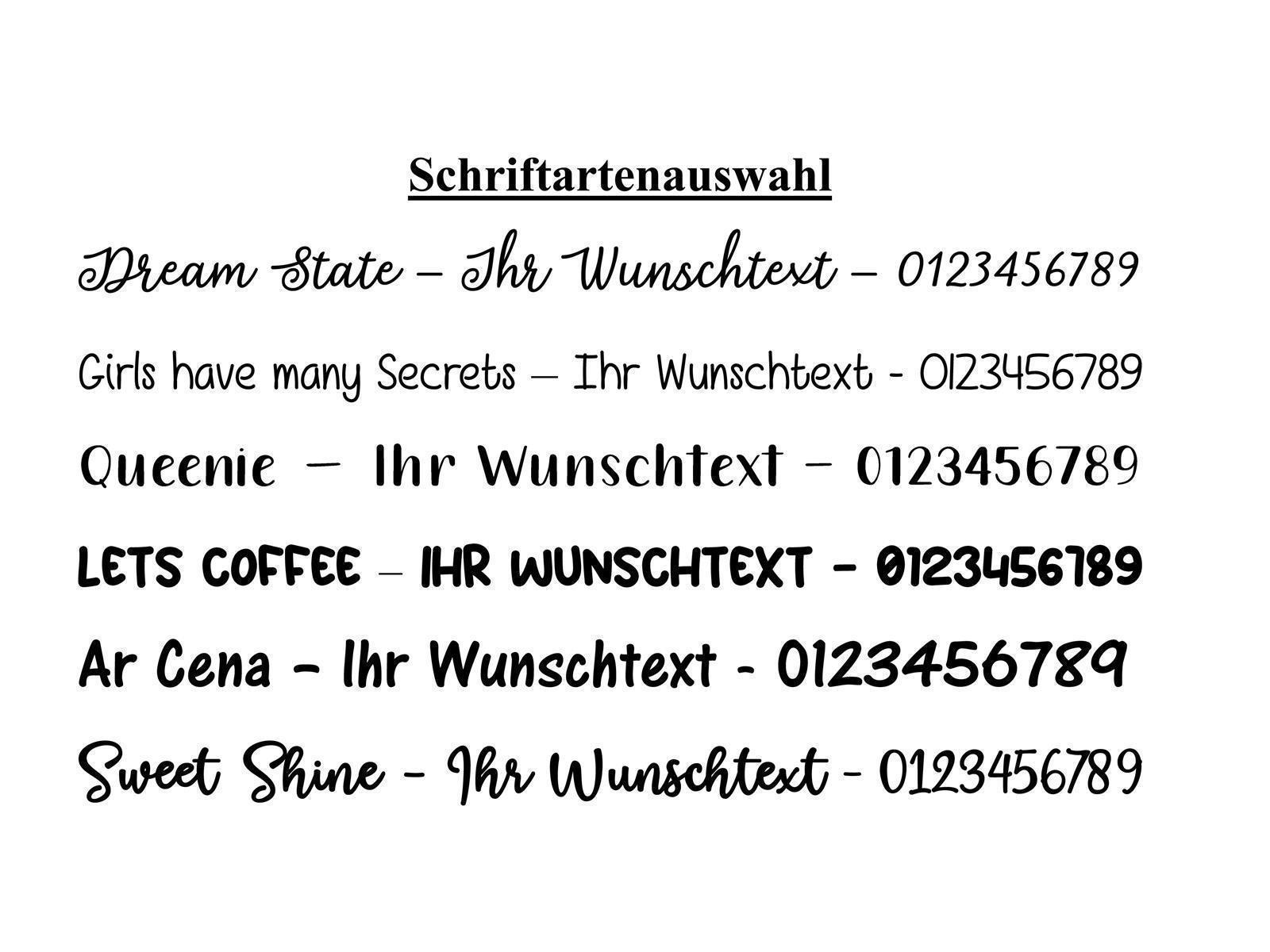 Elfenstall Rice Becher mit Wunsch-Namen personalisiert Large Darling Hearts