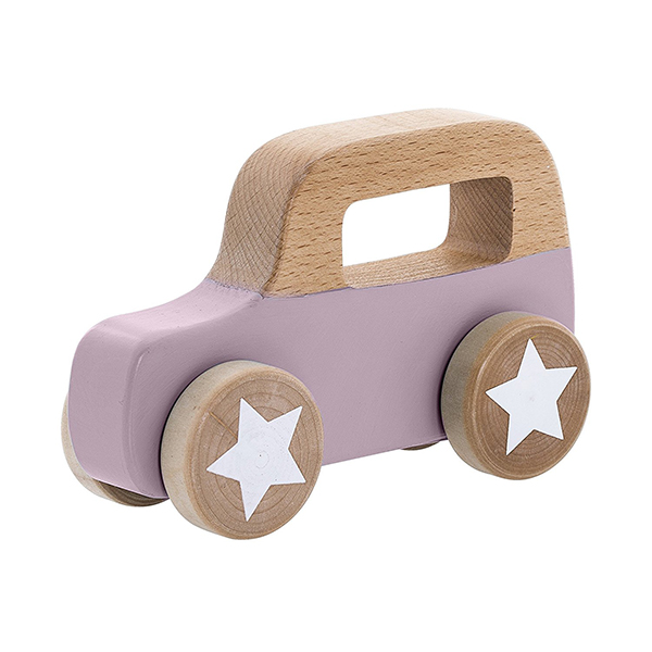 Bloomingville Holz-Greifling Holz-Auto lila