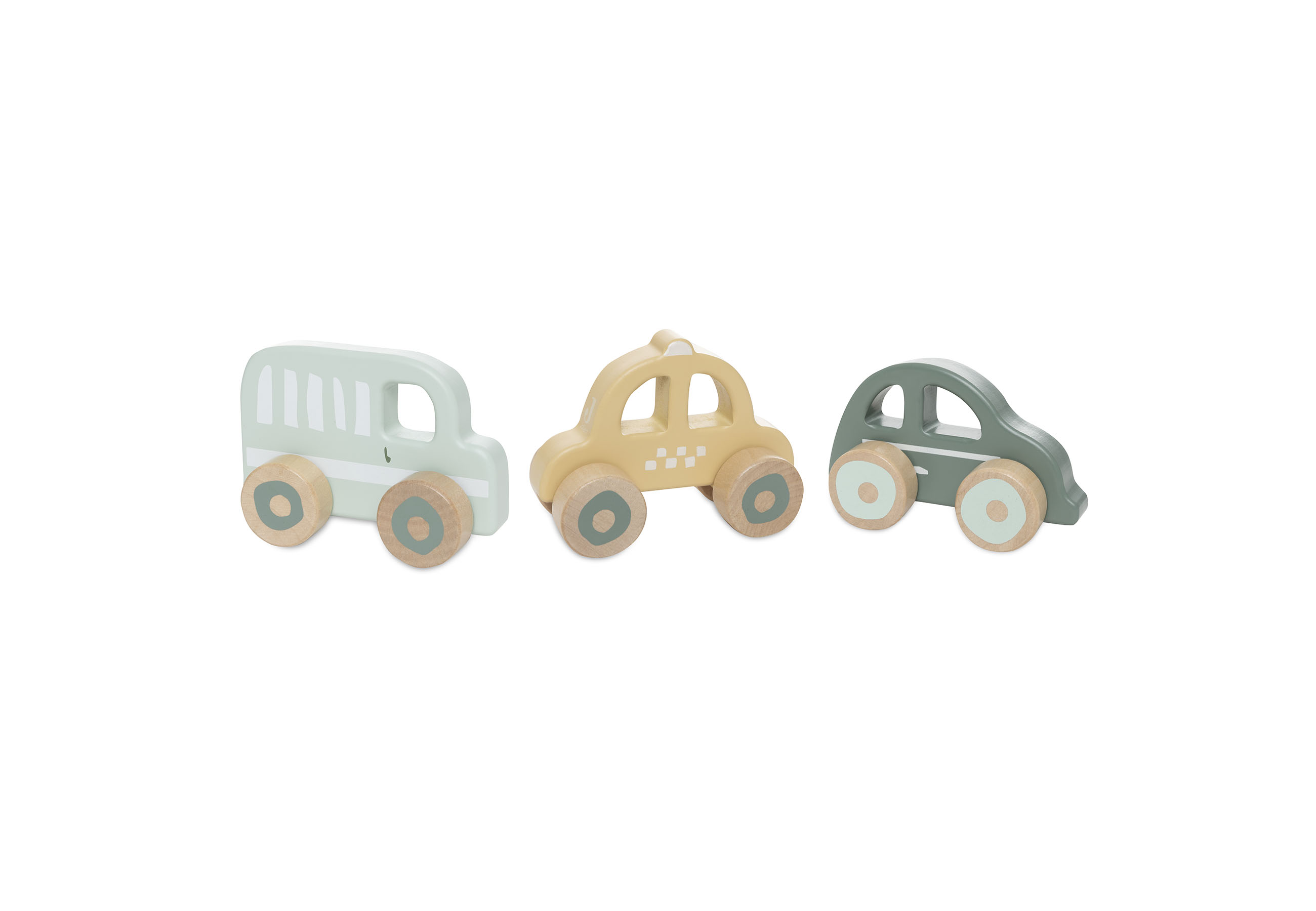 Jollein Holzspielzeug Auto Holzautos 3er Set