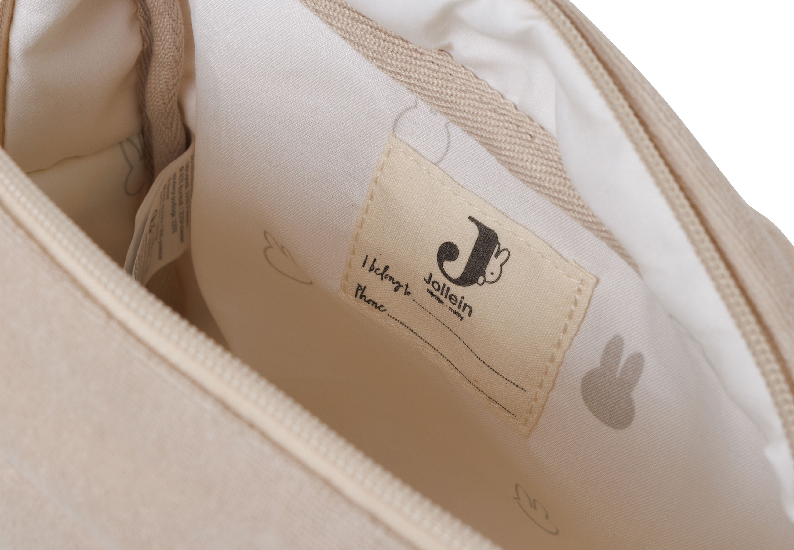 Jollein Beutel Tasche Frottee Miffy Nougat