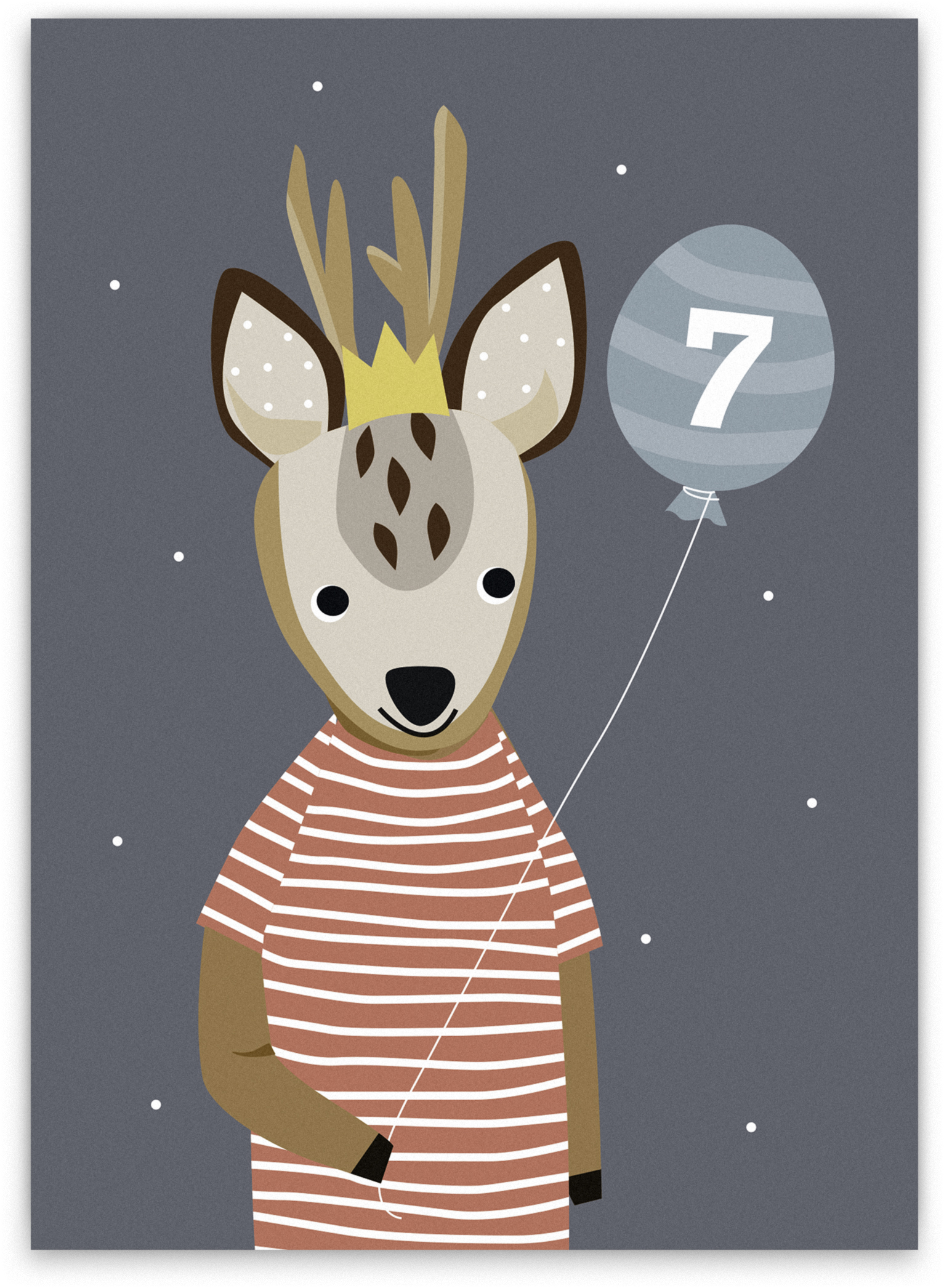 Nellie & Finn Postkarte 7. Geburtstag